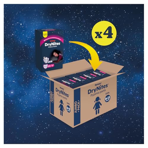 Thumbnail 1 de HUGGIES DryNites Pyjama Pants for Girls 8–13 (30–48kg) – 52 Pack, Discreet Night-time Protection