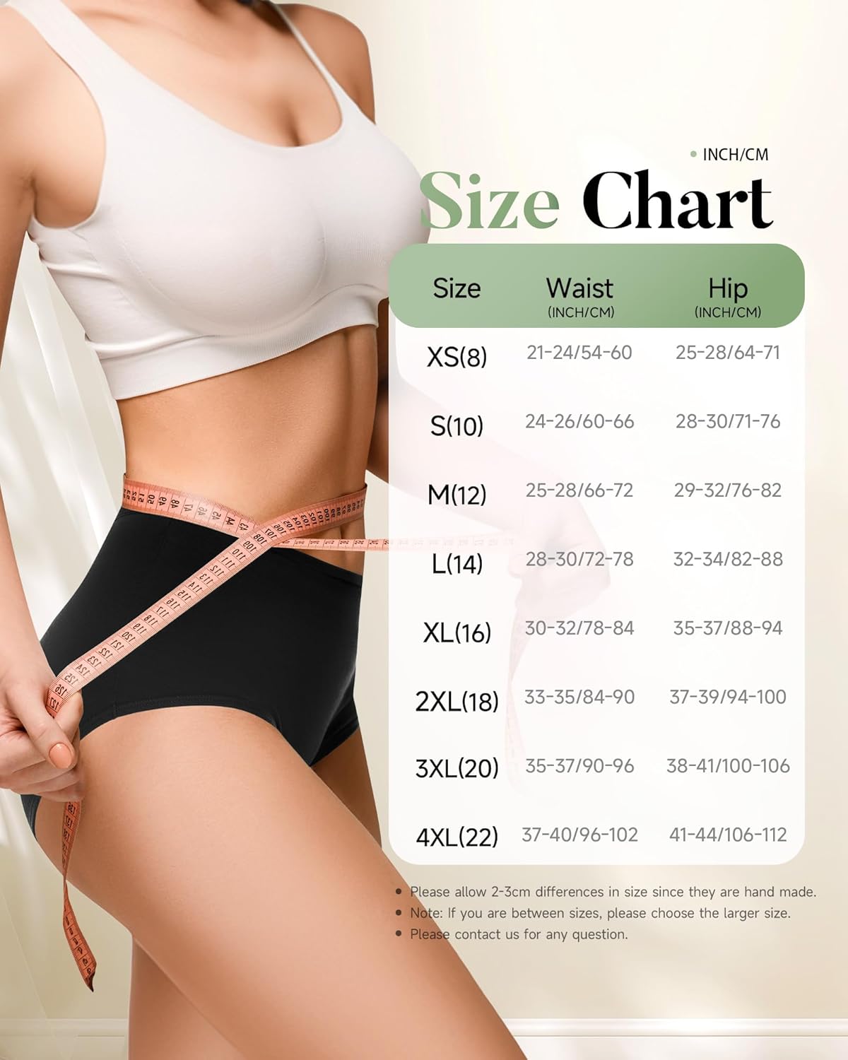Thumbnail 6 de TANSTC Culotte menstruelle coton Flux très abondant – Lot 3 taille haute