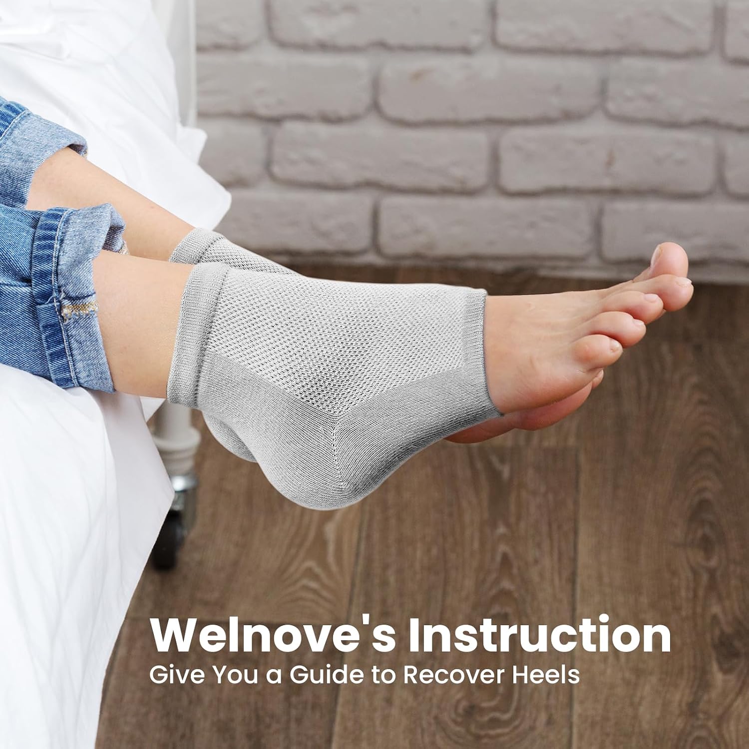 Thumbnail 6 de Welnove Moisturizing Heel Socks Extra Large