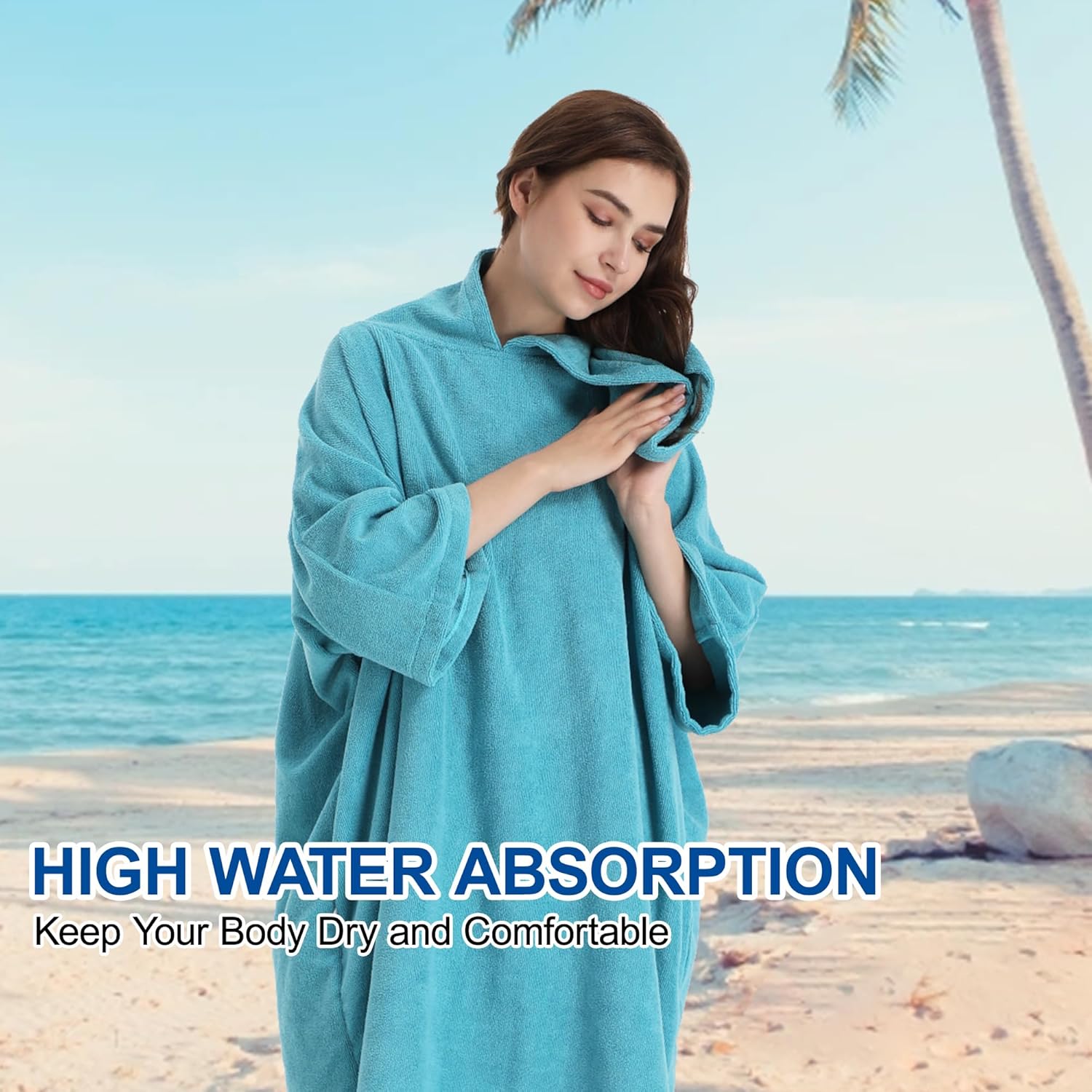 Thumbnail 3 de Winthome Changing Bath Robe, Surf Poncho Towel with Hooded