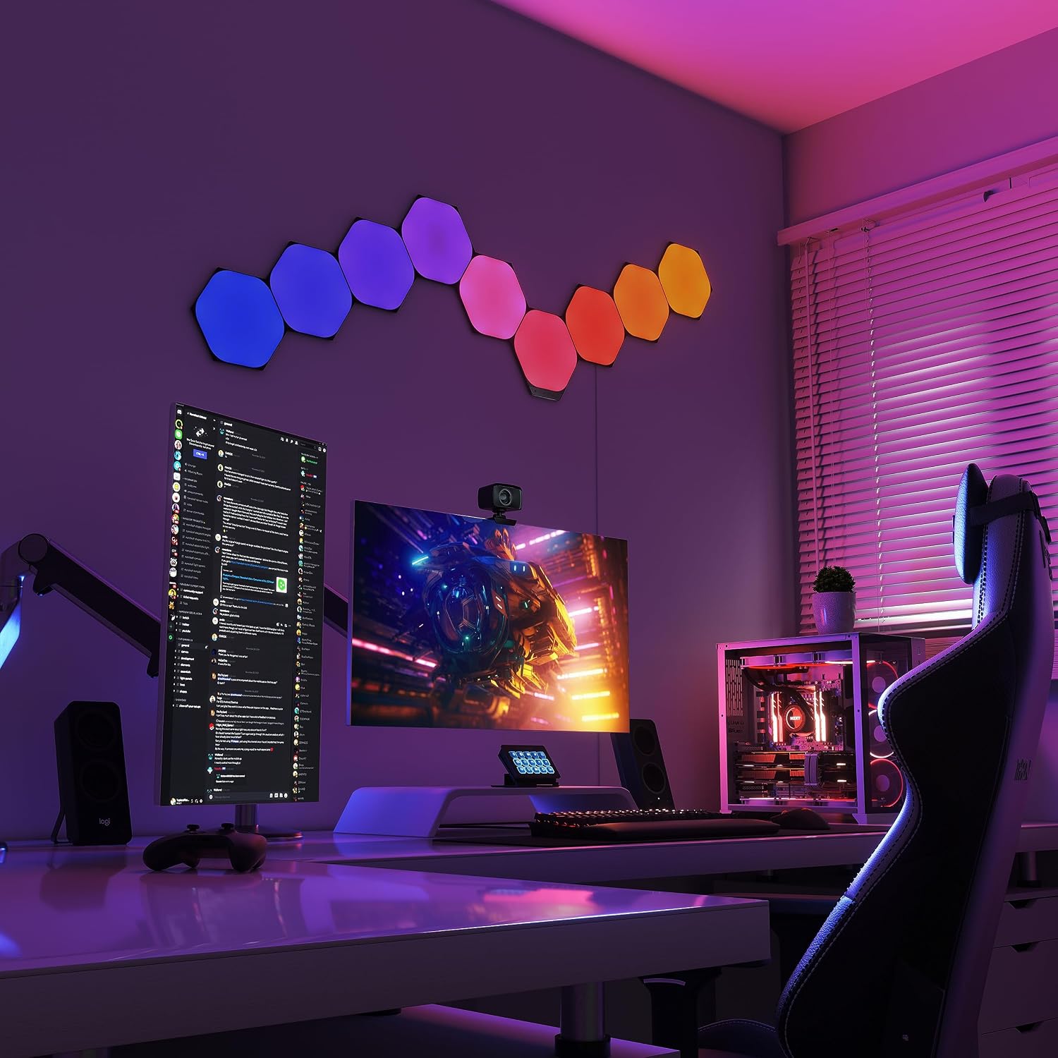Thumbnail 6 de Nanoleaf Shapes Ultra Black NL42-0101HX-3PK – sześciokątne panele LED RGBW