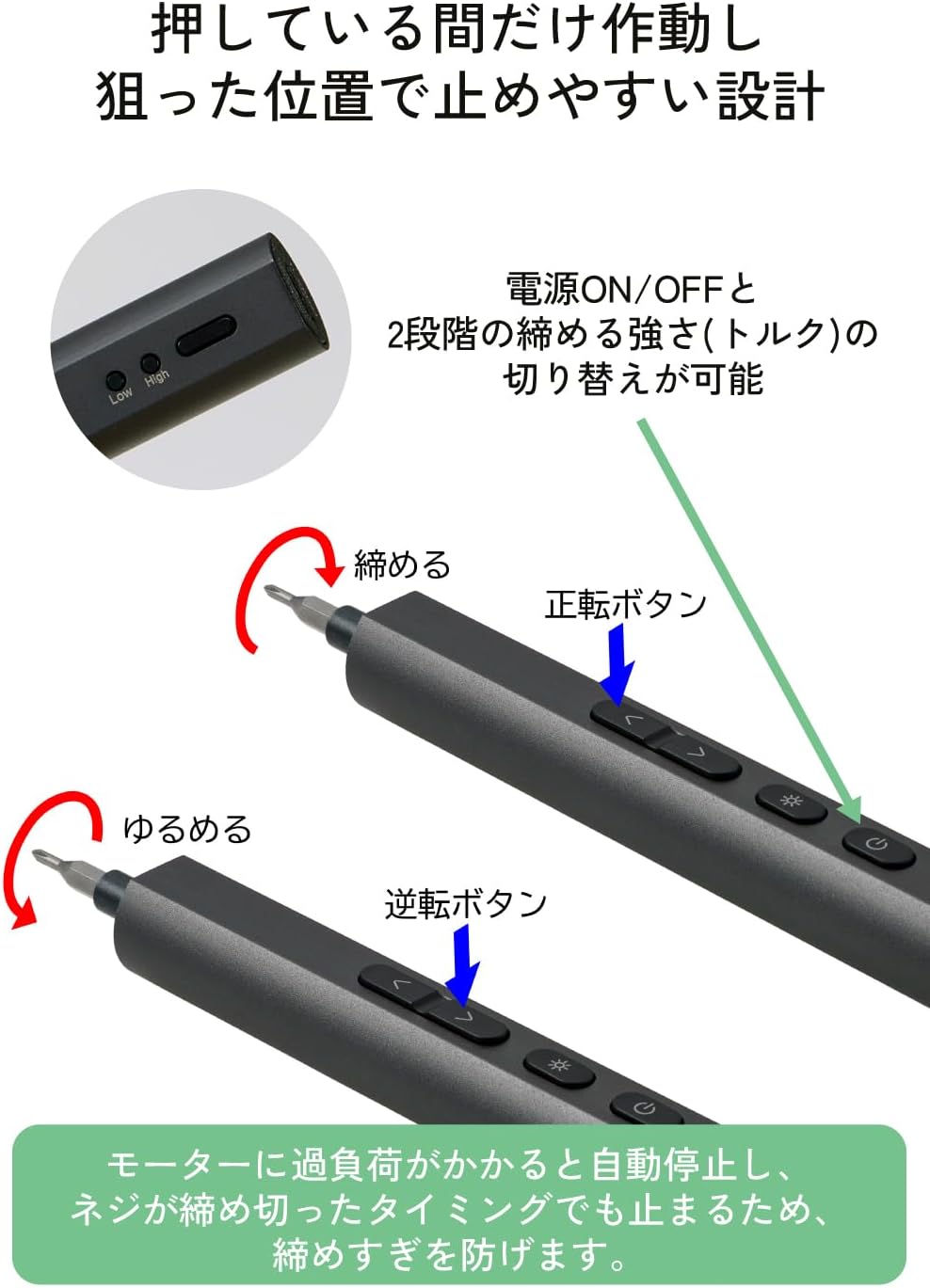 Detalle de エレコム TL-EPD24 電動精密ドライバー 24種類のビット・ライト付き