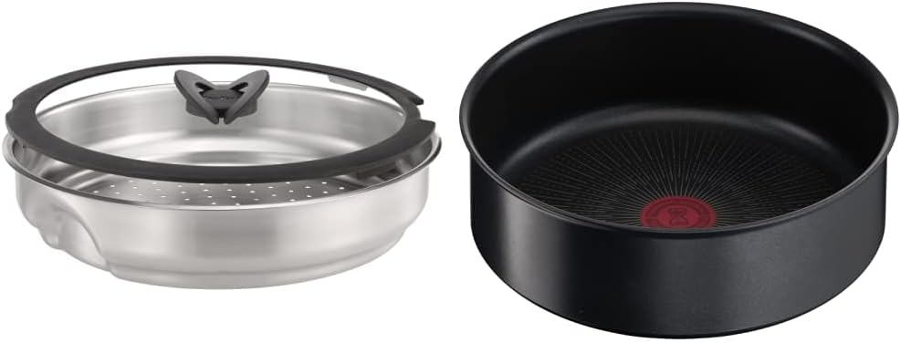 Thumbnail 4 de Tefal Ingenio Stainless Steel Steamer With Glass Lid (24 cm insert)