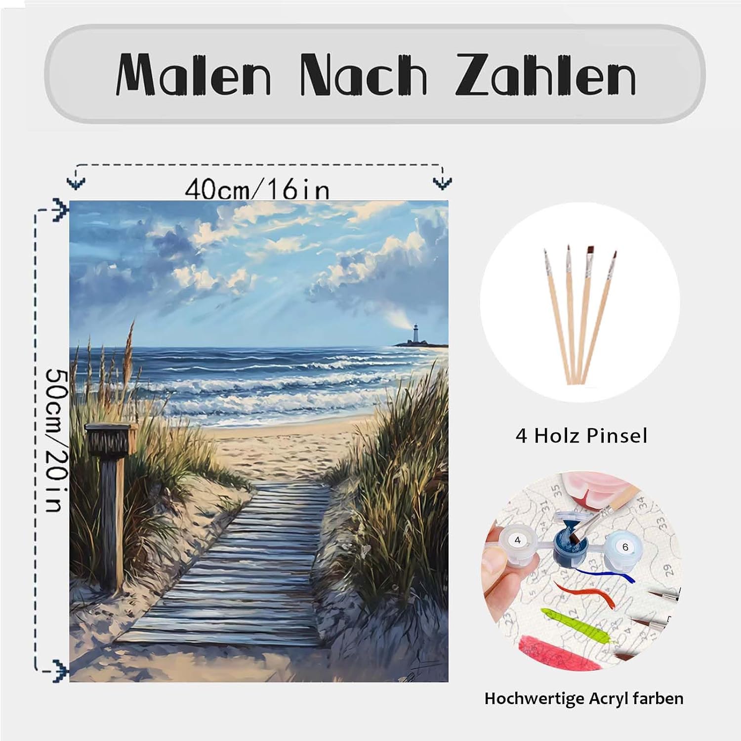 Thumbnail 3 de Gutluz Malen nach Zahlen Landschaft 40x50cm