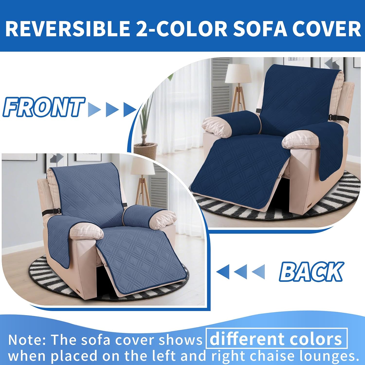 Detalle 2 de Ystyle Copripoltrona Relax Reclinabile 1 Posto Grande
