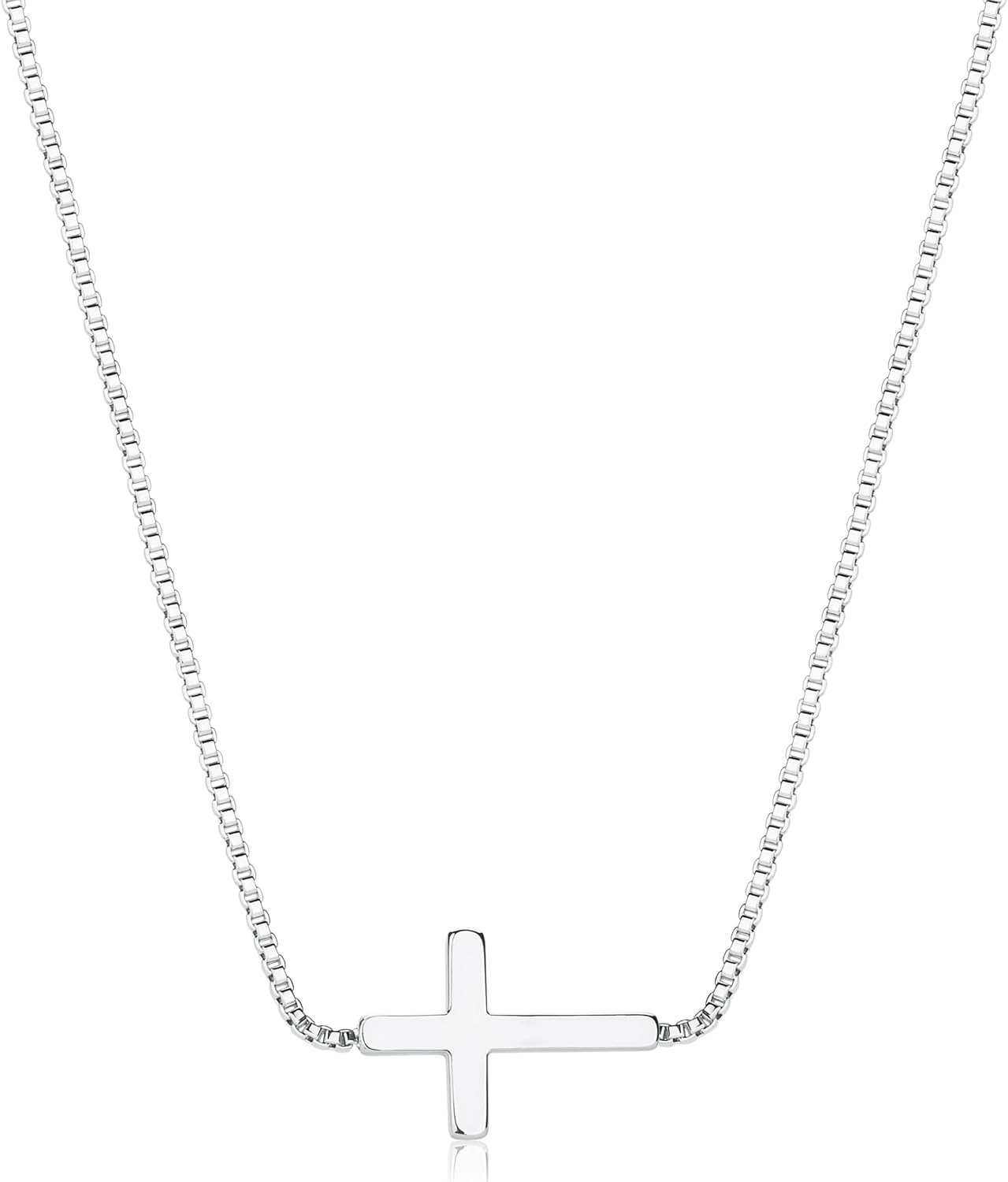 Detalle de BodyBonita Gold Kreuz Kette Damen 14 Zoll