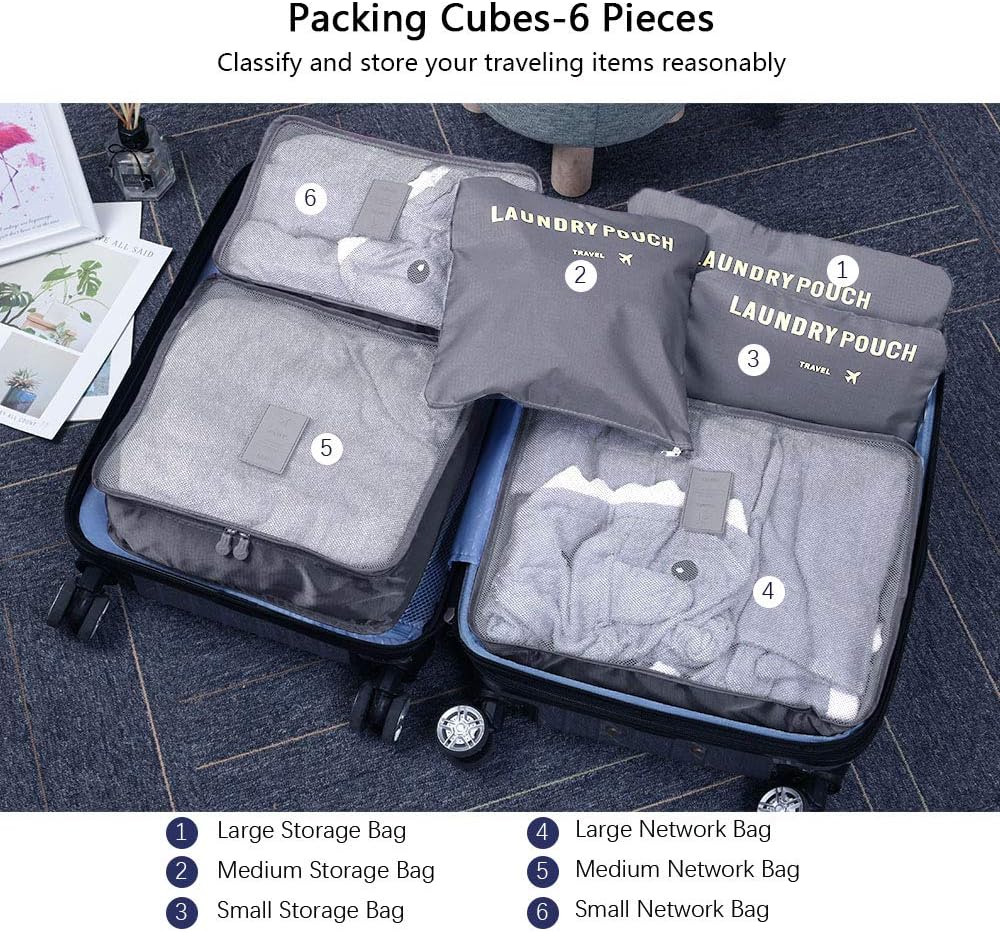 Detalle de Vicloon Set Organizer per Valigie 8 in 1