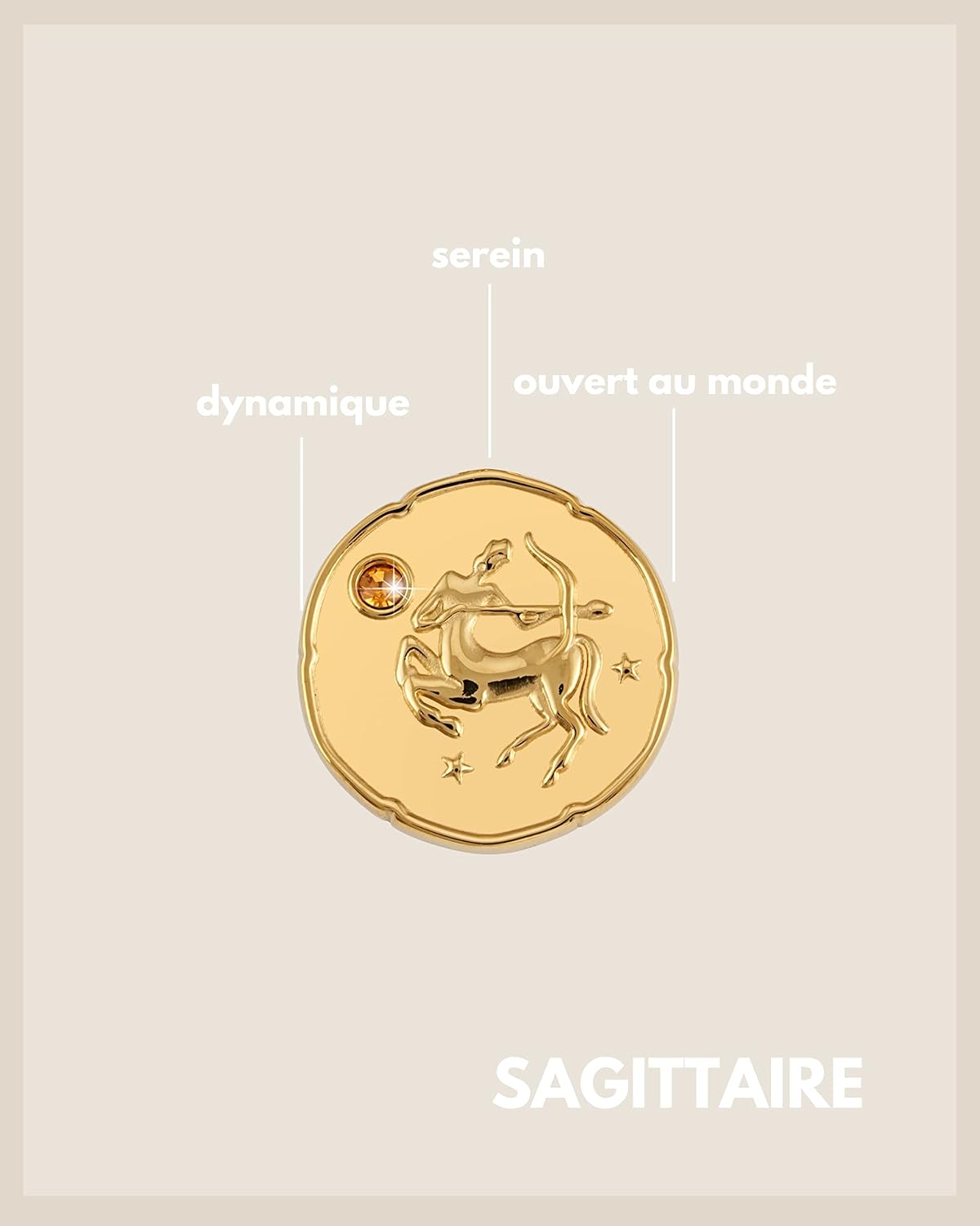 Thumbnail 1 de GD GOOD.designs Collier or 18K, pierre de naissance