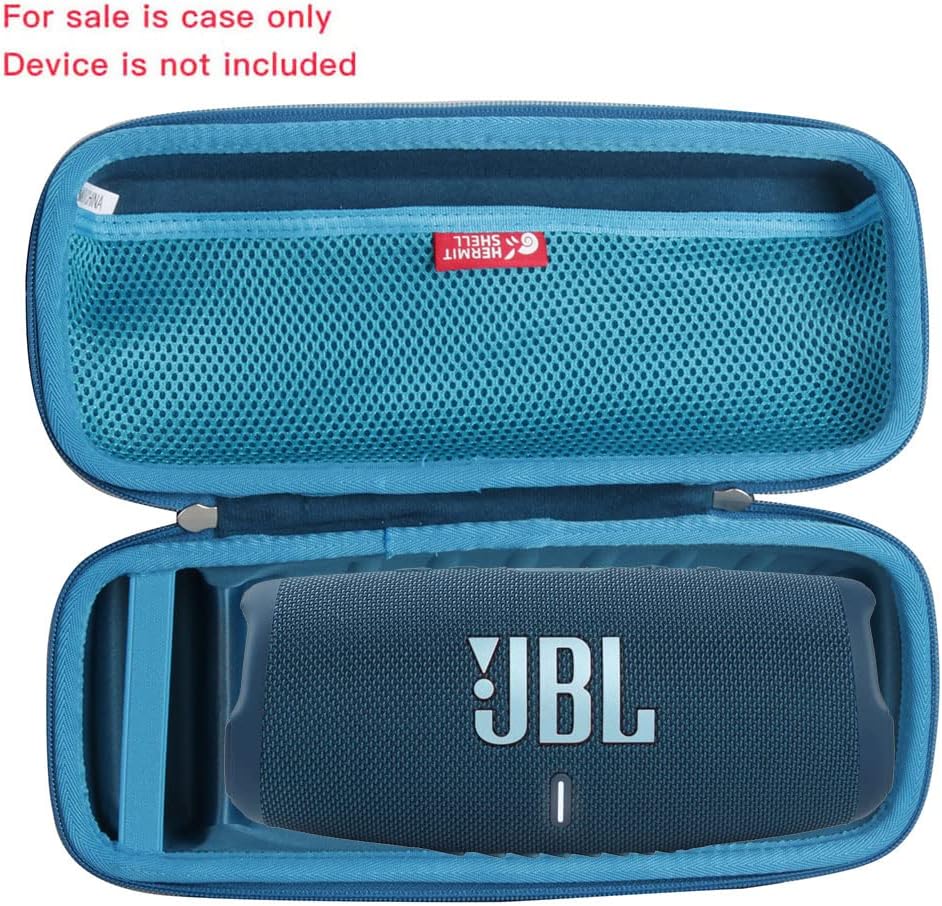 Thumbnail 1 de Hermitshell Hard Travel Case for JBL Charge 6 / Charge 5 Bluetooth Speaker (Blue) — EVA protection