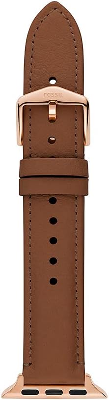 Thumbnail 4 de Fossil Cinturino da donna in pelle, ceramica o acciaio inossidabile per Apple Watch 38/40/41 mm – nero, chiusura deployante a due pulsanti