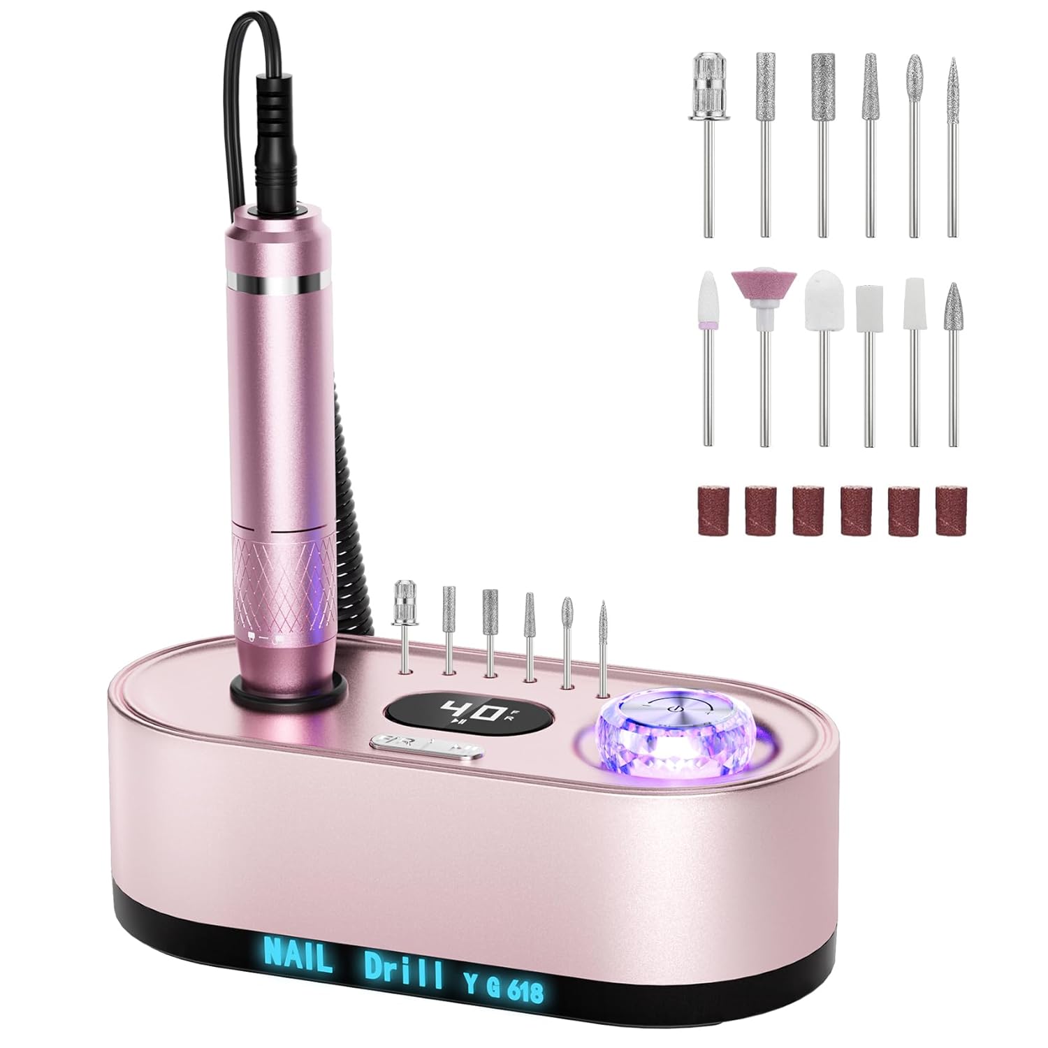 Detalle de JOSGLOI 40000RPM Nail Drill Kit
