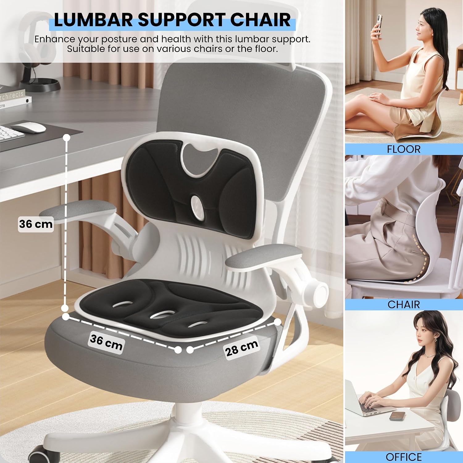 Detalle 2 de Sedile Ergonomico Schienale Lombare
