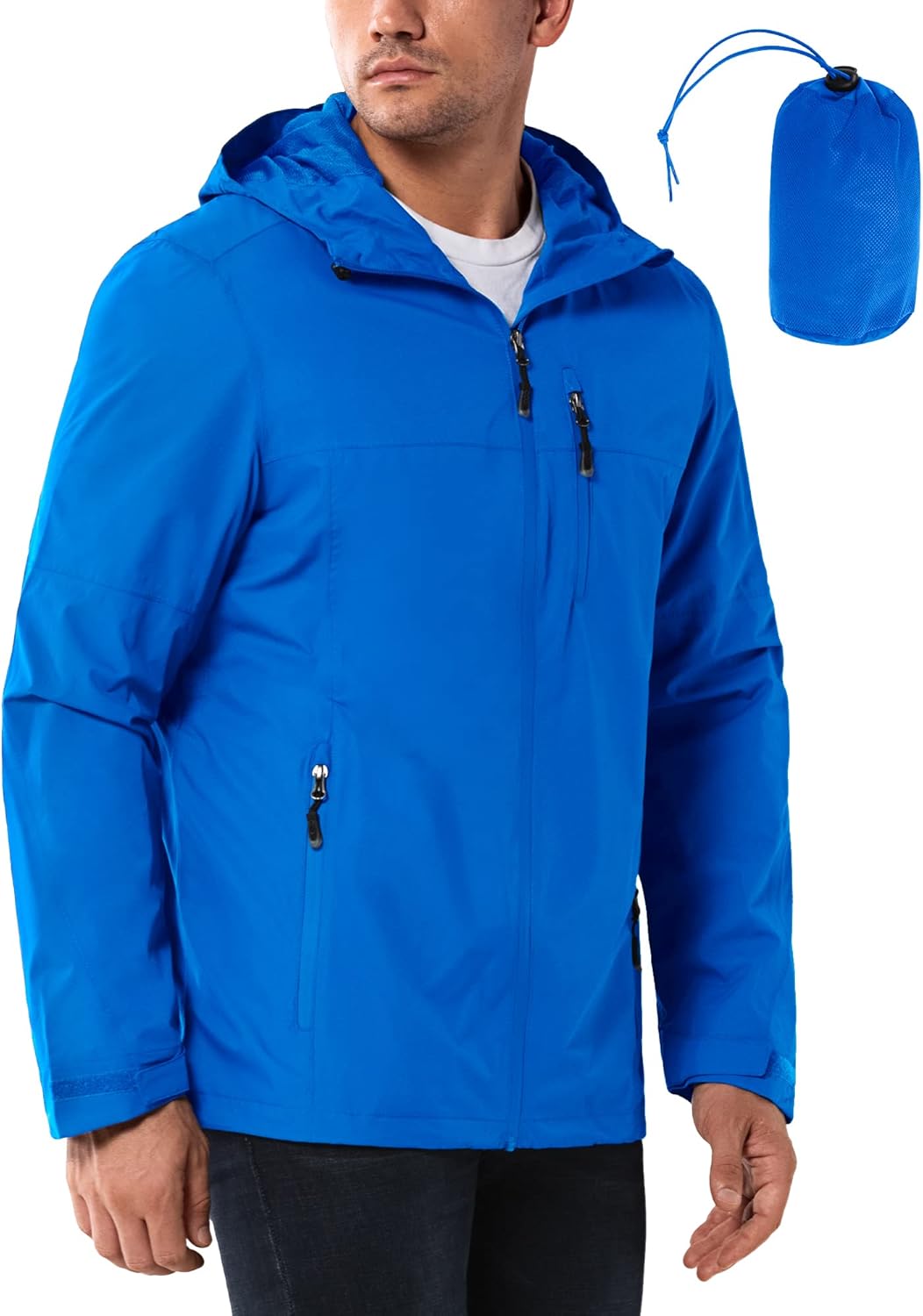Thumbnail 6 de 33,000ft Regenjacke Herren – Wasserdichte, leichte Outdoorjacke mit Kapuze