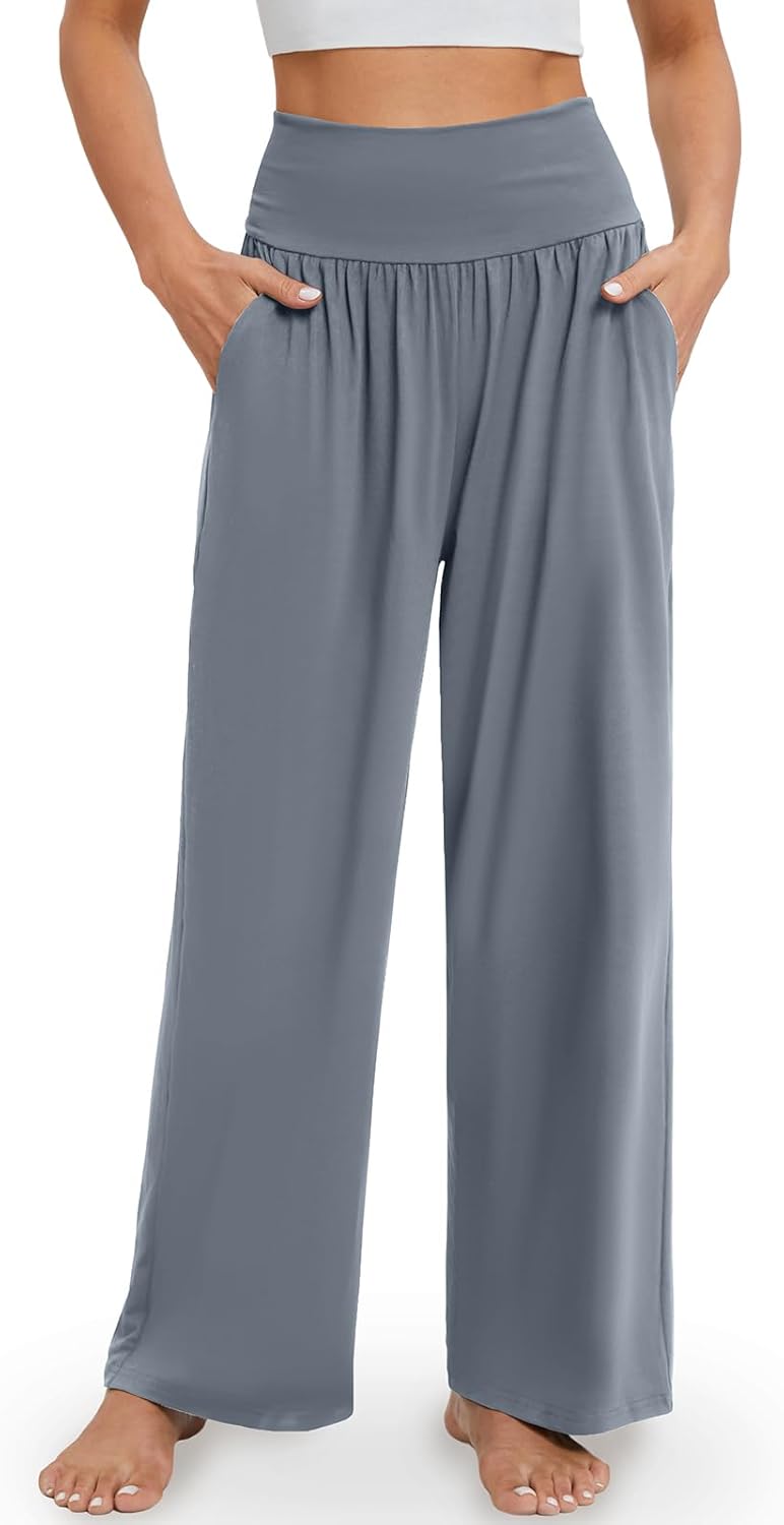 Thumbnail 5 de Gracyoga Wide Leg Yoga Pants — High Waisted with Pockets