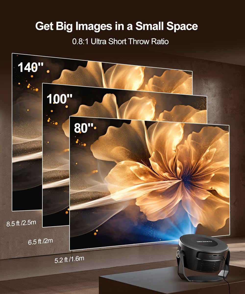 Detalle 2 de Magcubic Mini Beamer 4K 260 ANSI đź“˝