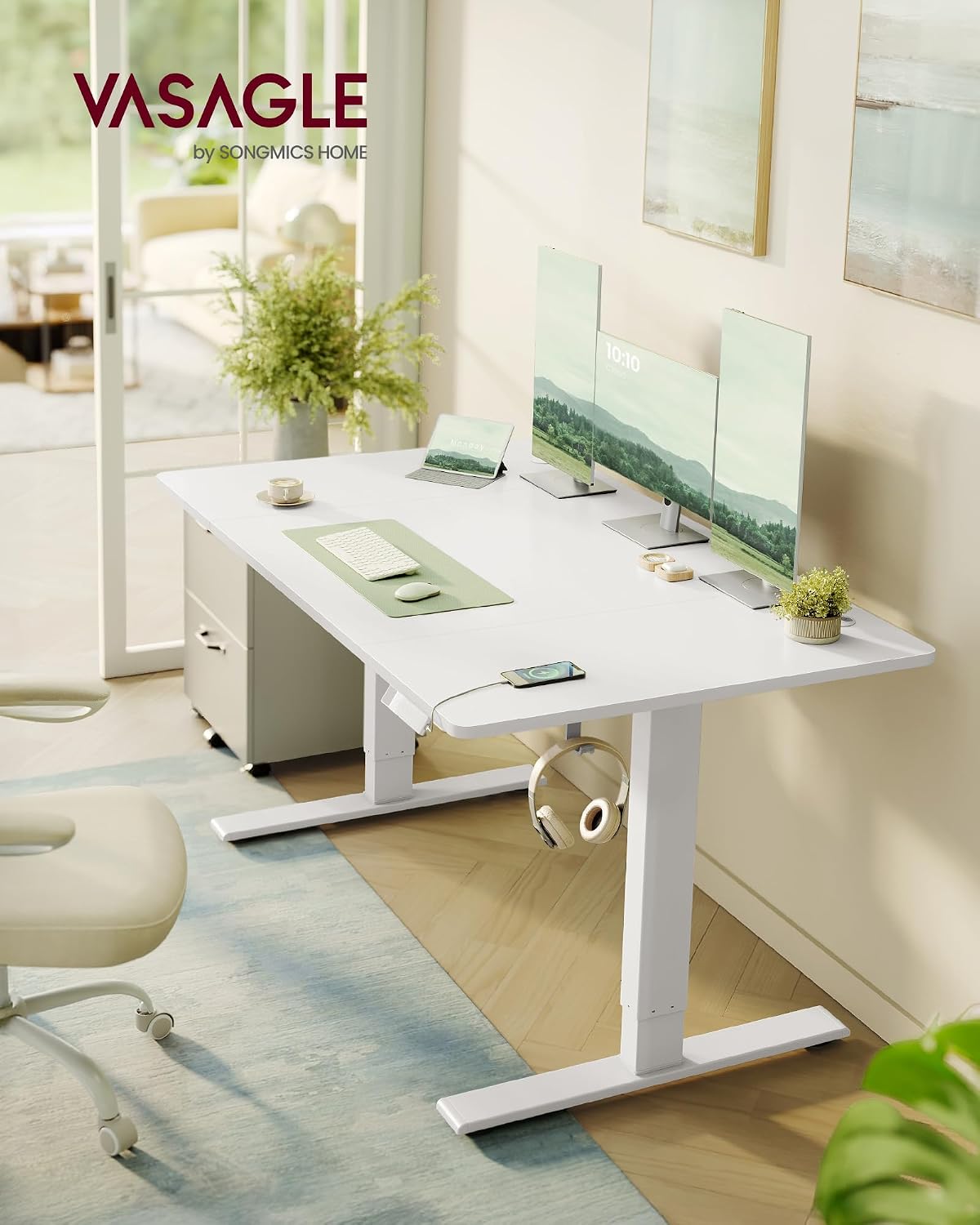 Detalle 2 de VASAGLE Electric Standing Desk 140x80 cm