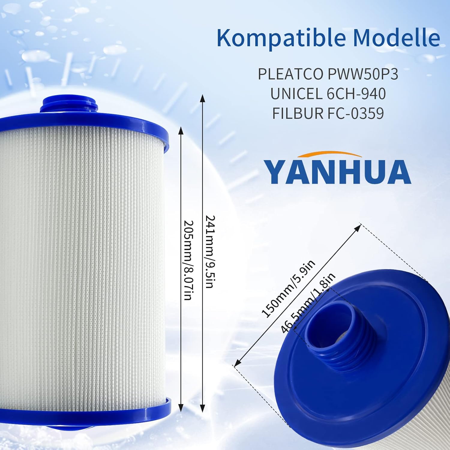 Thumbnail 1 de YANHUA Spa Filter PWW50 Ersatzkartusche