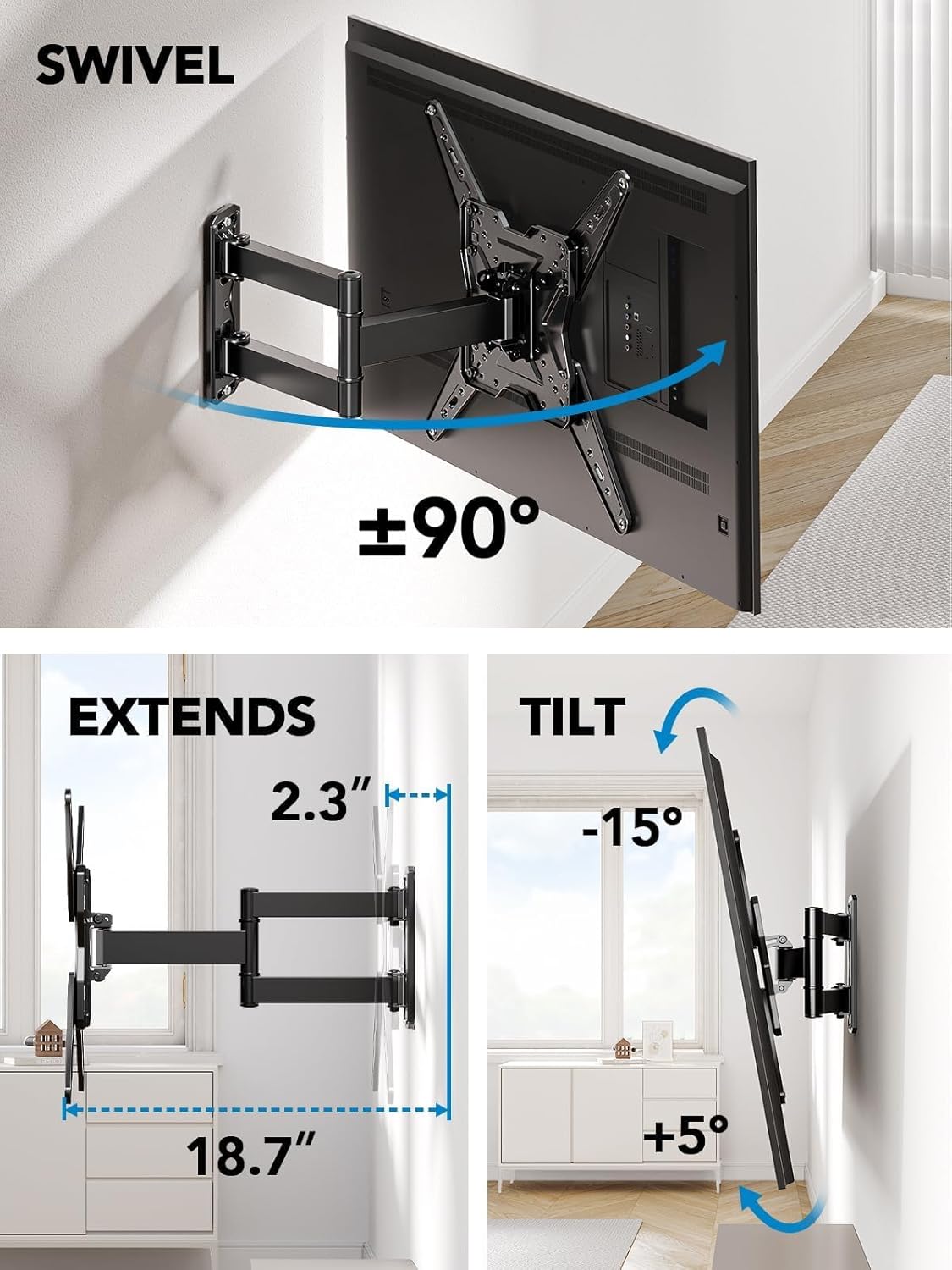 Detalle 2 de Pipishell PIMF11 TV Mount 26-60 in