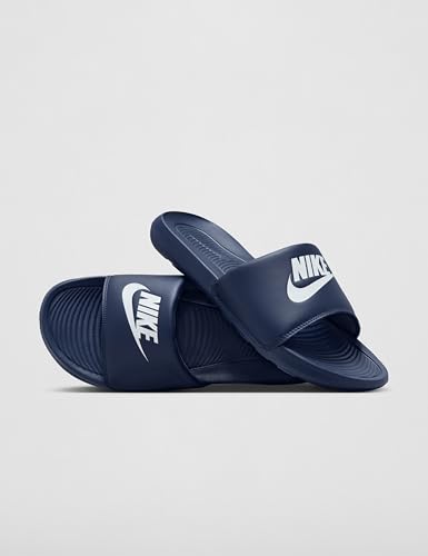 Detalle 2 de Nike Victori One – Chanclas para hombre, Midnight Navy White 401 (42.5 EU)