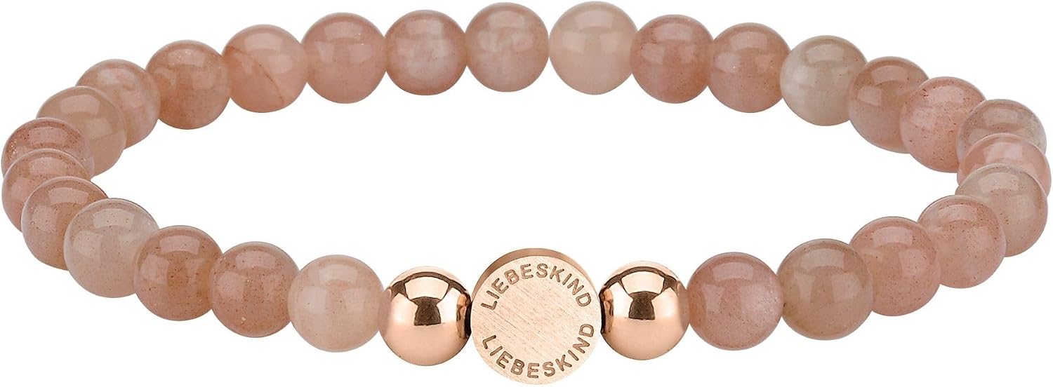 Thumbnail 4 de LIEBESKIND BERLIN Damen Beads Armband – Seastone & Rhodonite, elastisch, handgefertigt