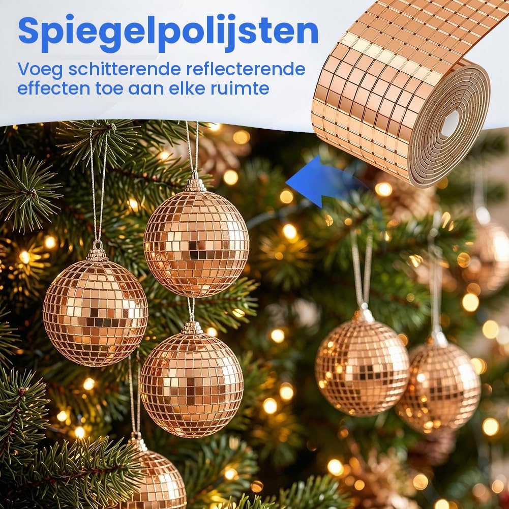 Thumbnail 5 de Aomig 5817924 spiegelmozaïektegels, zelfklevend, 5 x 5 mm