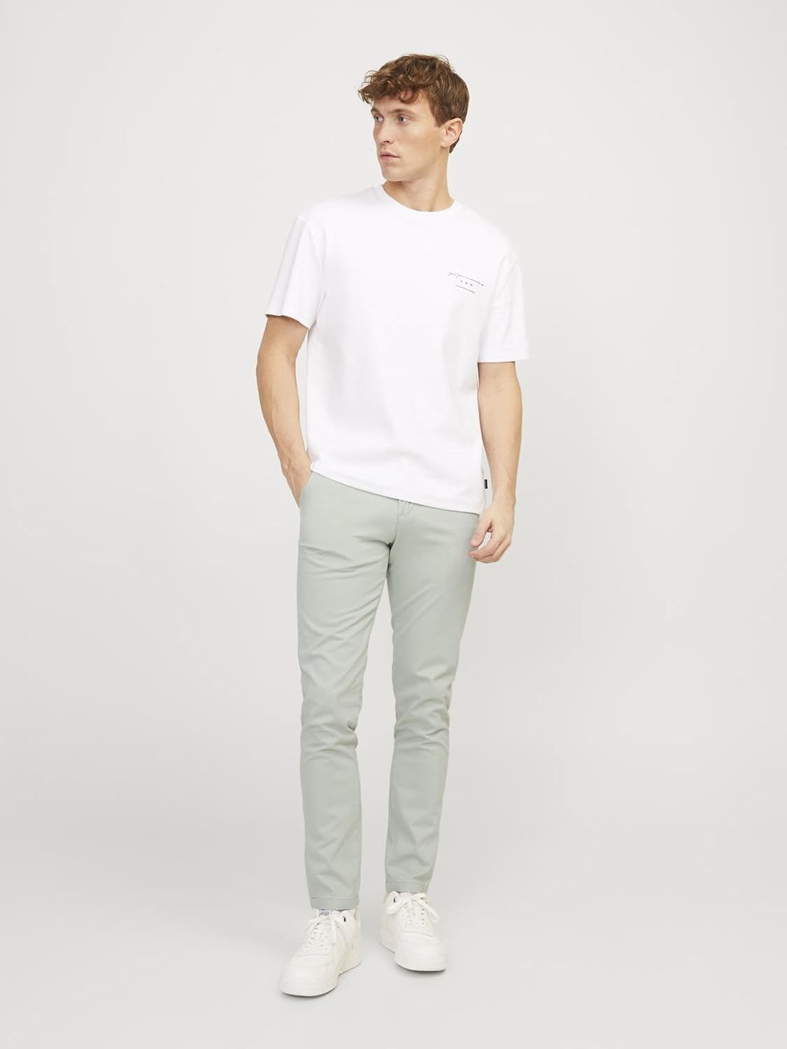 Detalle de JACK & JONES JPSTMARCO JJBOWIE NOOS – Chinohose mit Stretchanteil