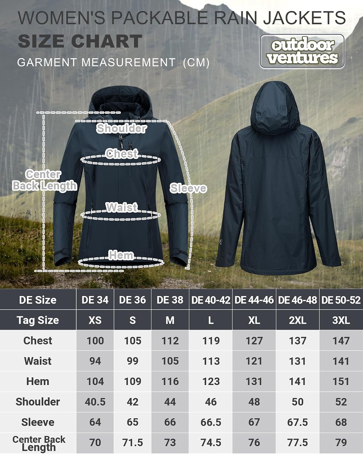 Thumbnail 5 de Outdoor Ventures Damen Regenjacke 10000mm