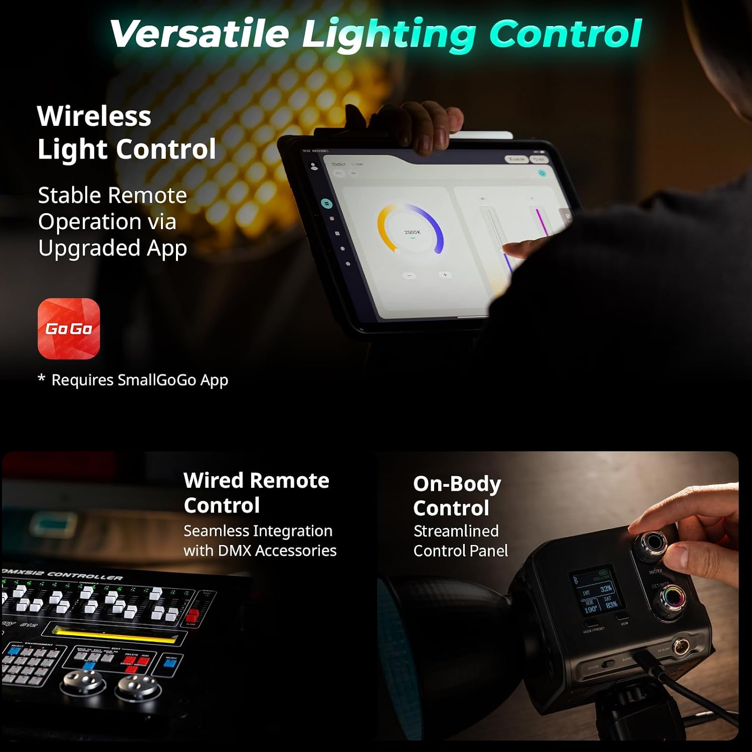 Thumbnail 5 de SMALLRIG RC 100C 100W RGBWW LED video light 🎥