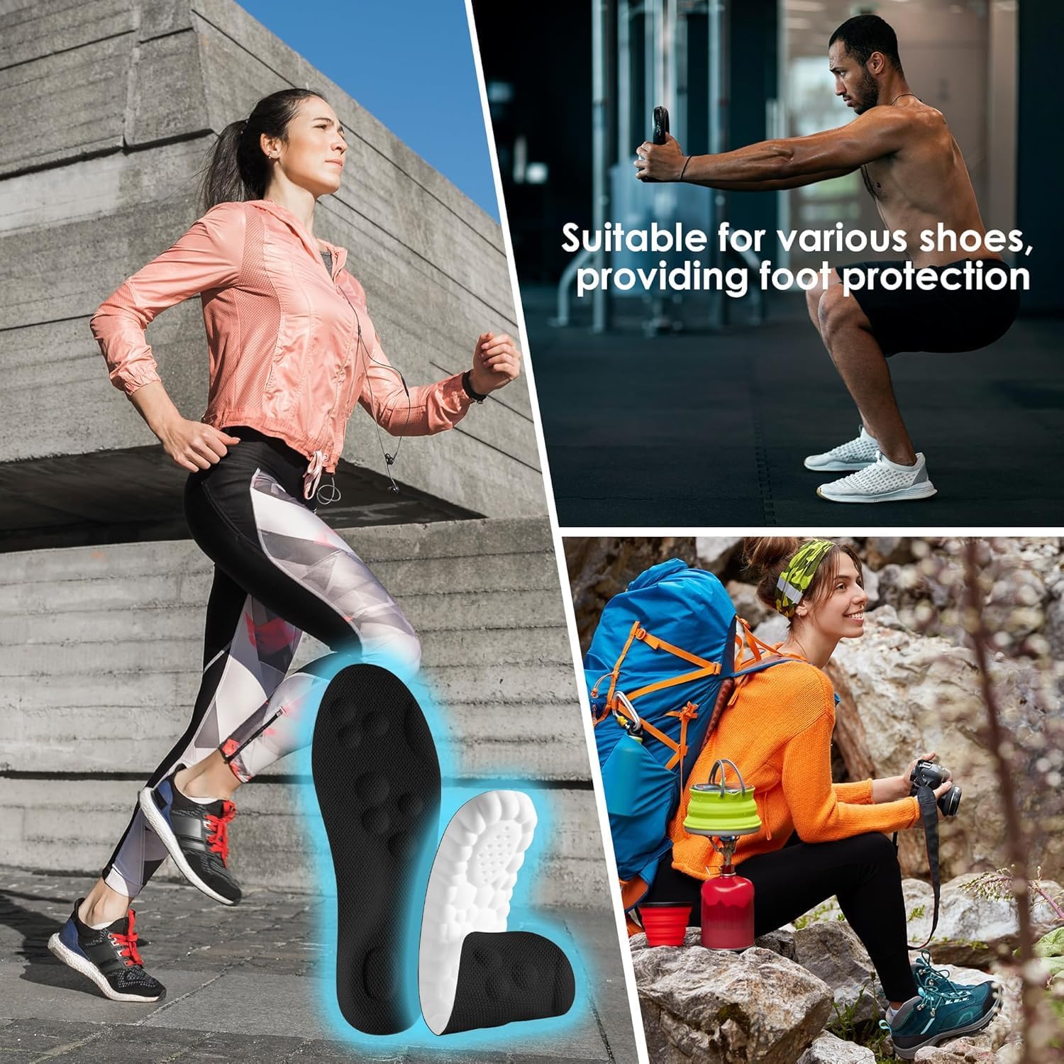 Detalle de Orders My 4D Cloud Steppers Insoles: Cloud-Soft Comfort with 4D Memory Foam for Everyday Support