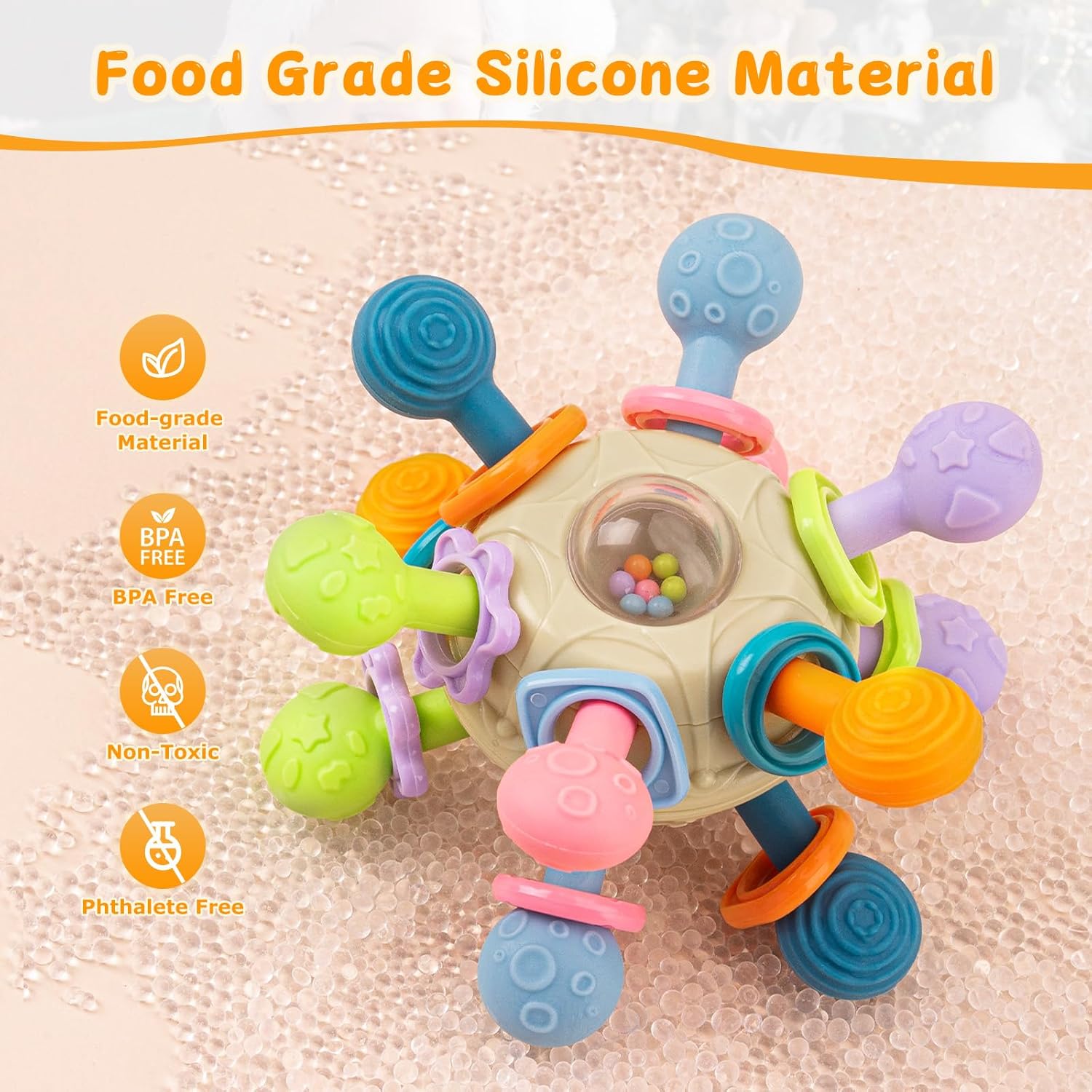 Thumbnail 6 de Baby Montessori Sensory Teething Ball 3.7in