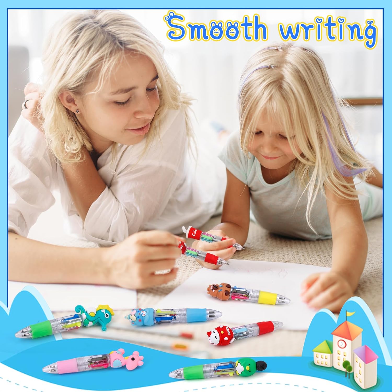 Thumbnail 6 de SZCECHRE 40Pcs Mini Multicolor Pens in One 4-in-1 – Fun 4-Color Kids’ Ballpoint Set