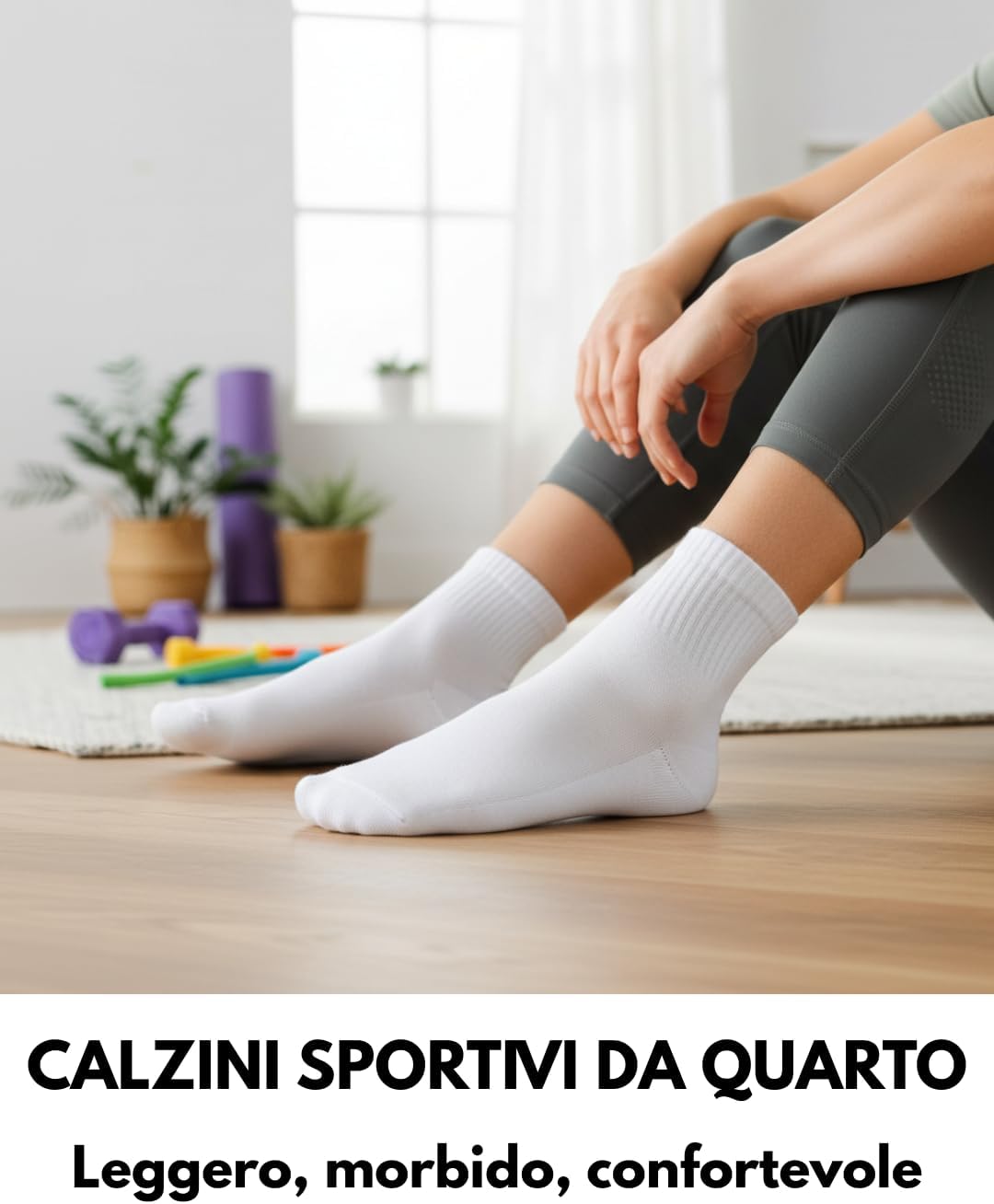 Thumbnail 2 de sockenkauf24 confezione da 10 paia di calze sportive quarter tennis uomo donna