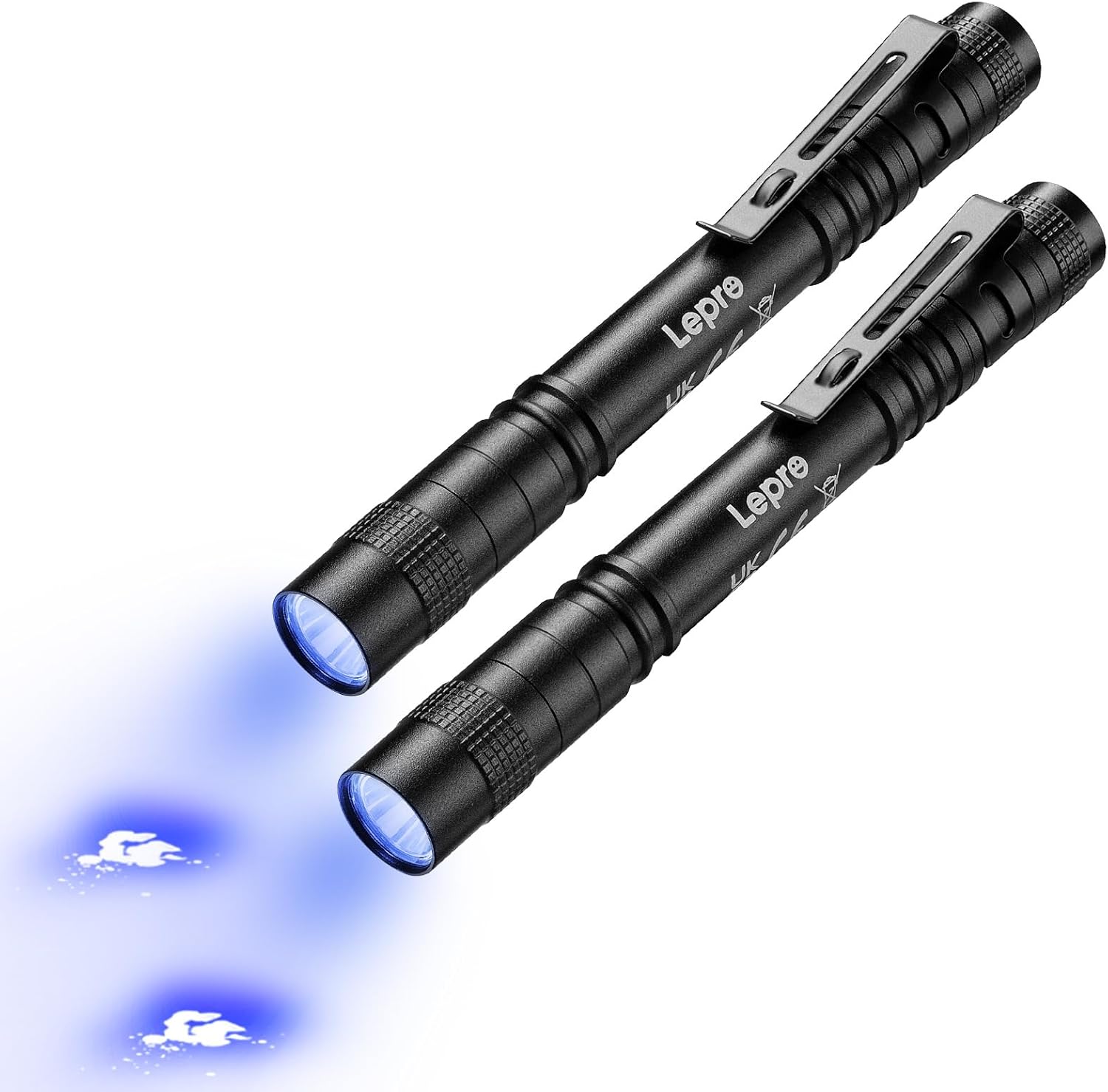 Detalle de Lepro Linterna Ultravioleta 365nm 2 PACK