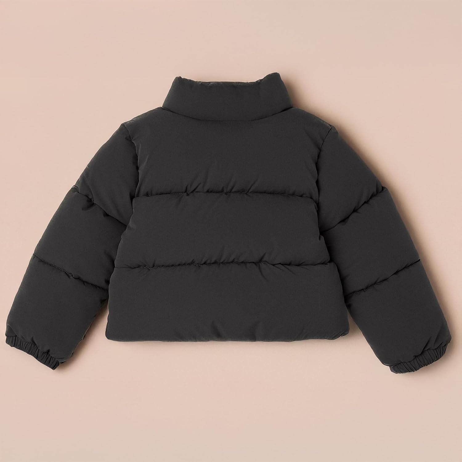 Thumbnail 2 de Amazon Essentials Girls’ Cropped Full-Zip Puffer Jacket (quilted or sherpa fleece)