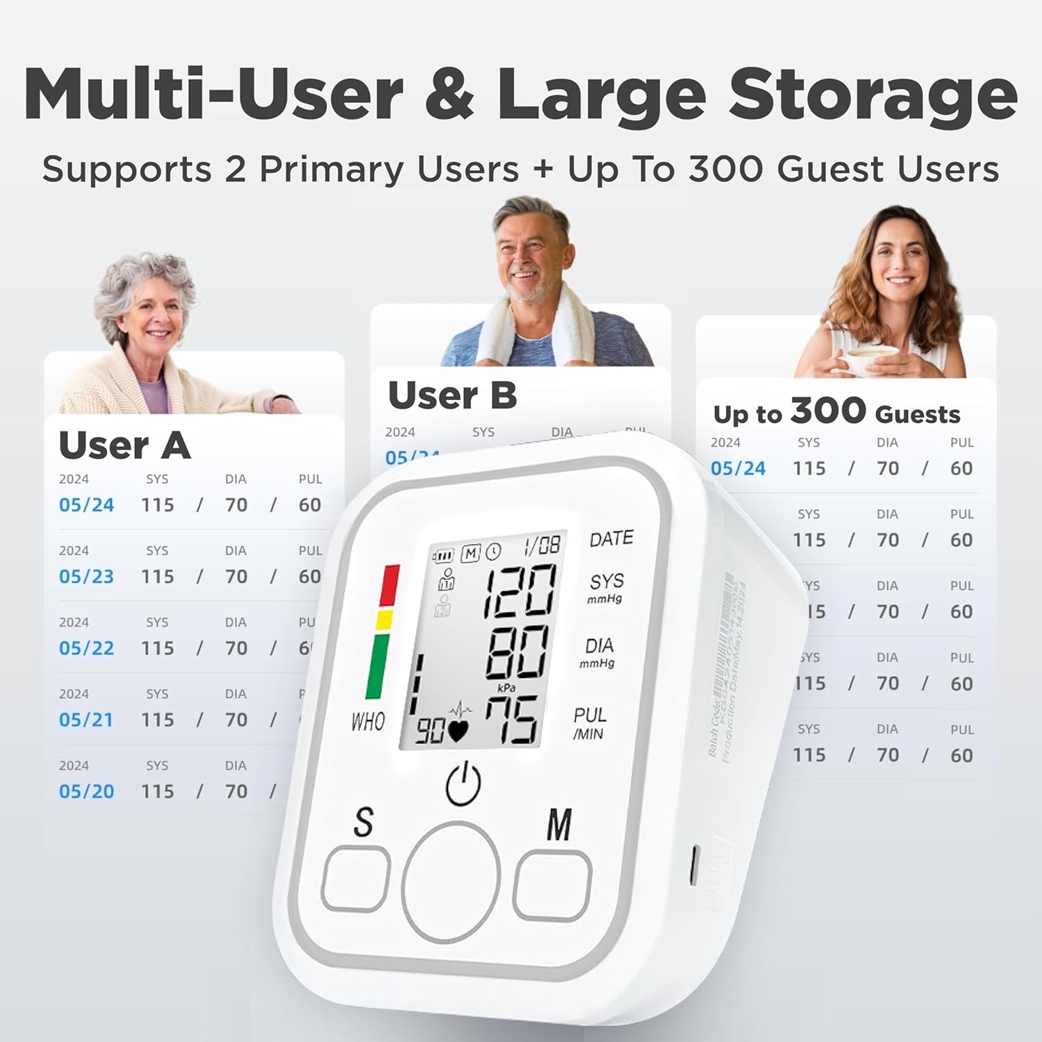 Detalle 2 de Upper Arm Blood Pressure Monitor, Large Cuff