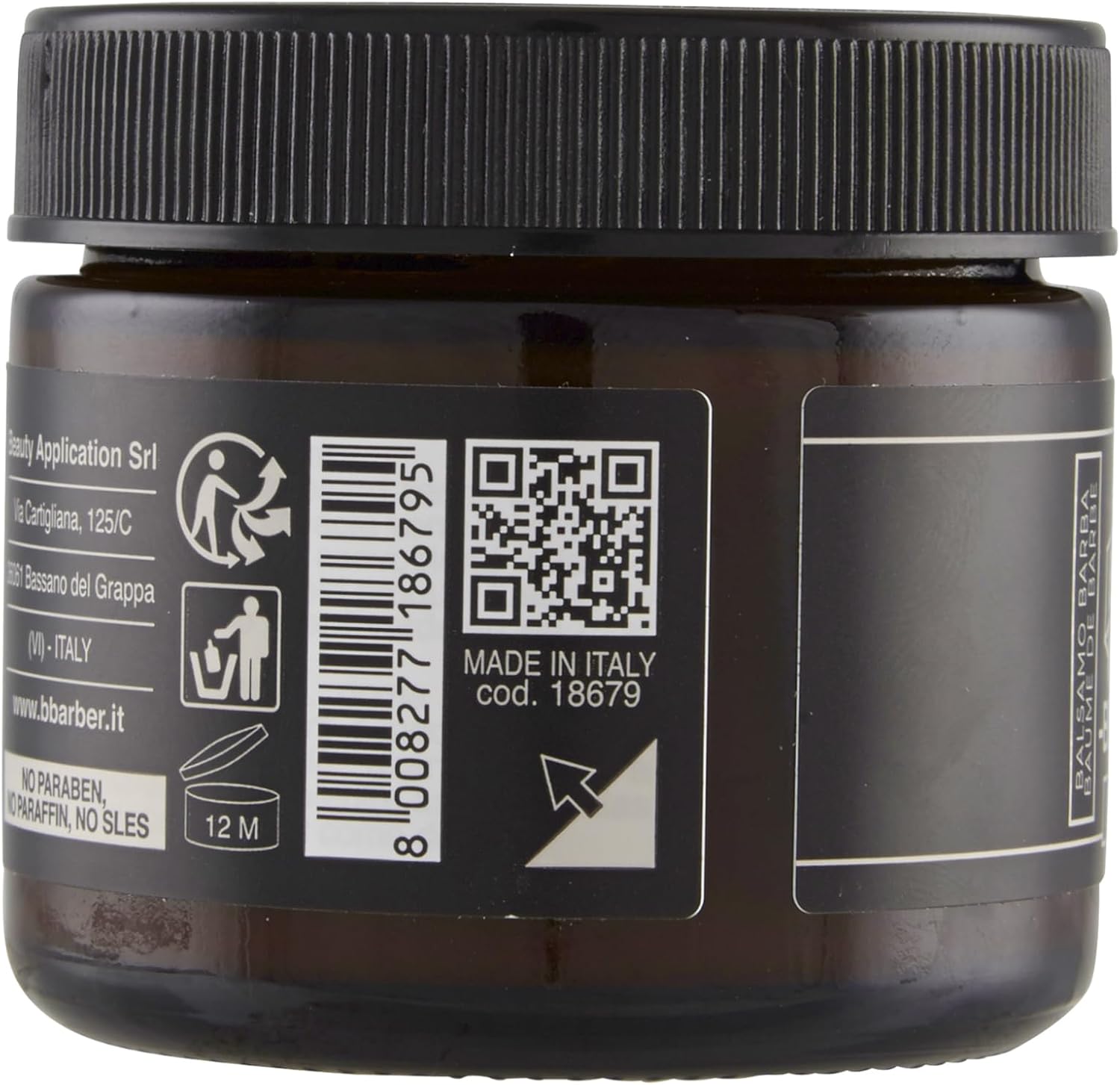 Detalle de B.BARBER Balsamo Barba Naturale Dermatologicamente Testato – 50 ml, Giallo