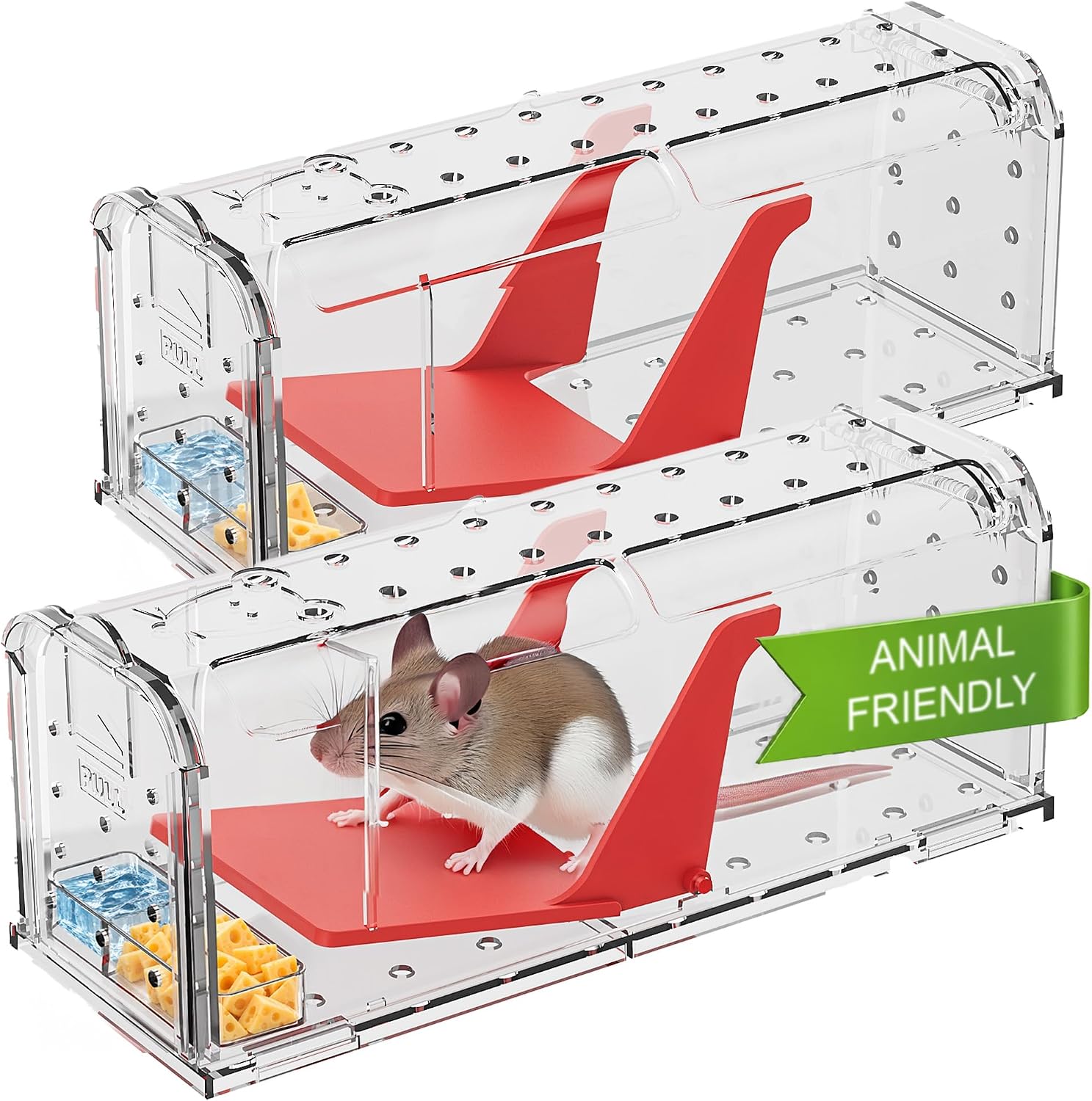 Detalle de ROSHIELD Humane Mouse Trap 2-pack โ reusable ๐ญ