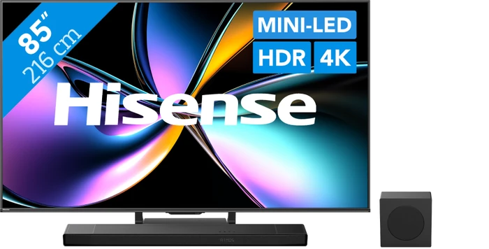 Thumbnail 24 de Hisense 85 Zoll ULED Mini-LED U79Q PRO (2025) + Hisense AX3120Q Set – TV und Soundbar im Paket
