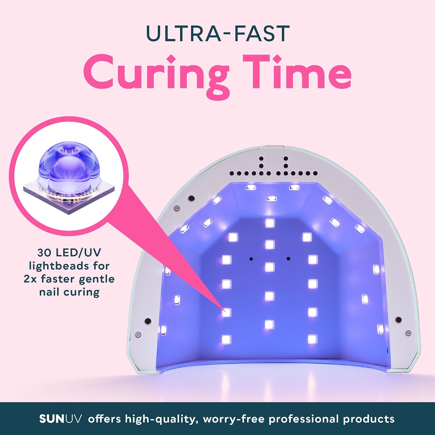 Thumbnail 6 de SUNUV SUNONE Blue UV LED Nail Lamp with 3 Timers and Removable Base