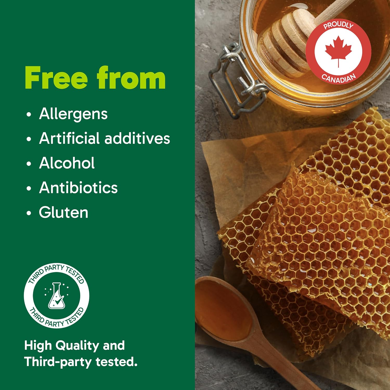 Detalle de Organika 2330 Bee Propolis Capsules, Himalayan, 100 Count, Unflavoured