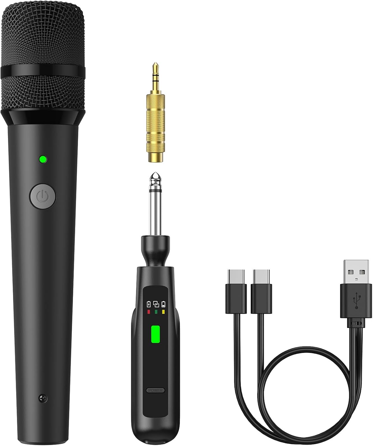 Detalle de TONOR TW210 Wireless Handheld Microphone System with Rechargeable Mic and 50ft Range
