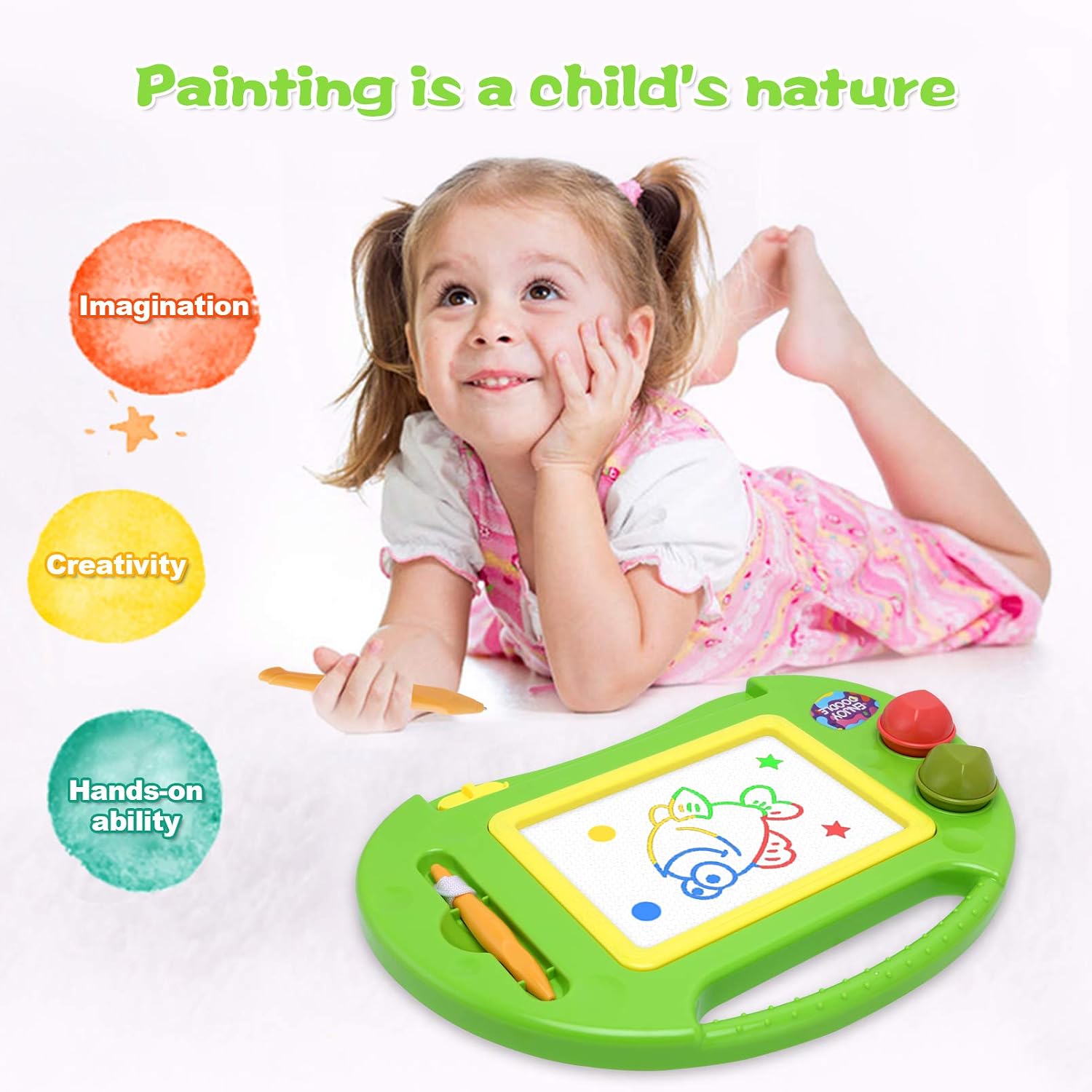 Thumbnail 6 de BABLOCVID Magnetic Drawing Board 4-Color Zones