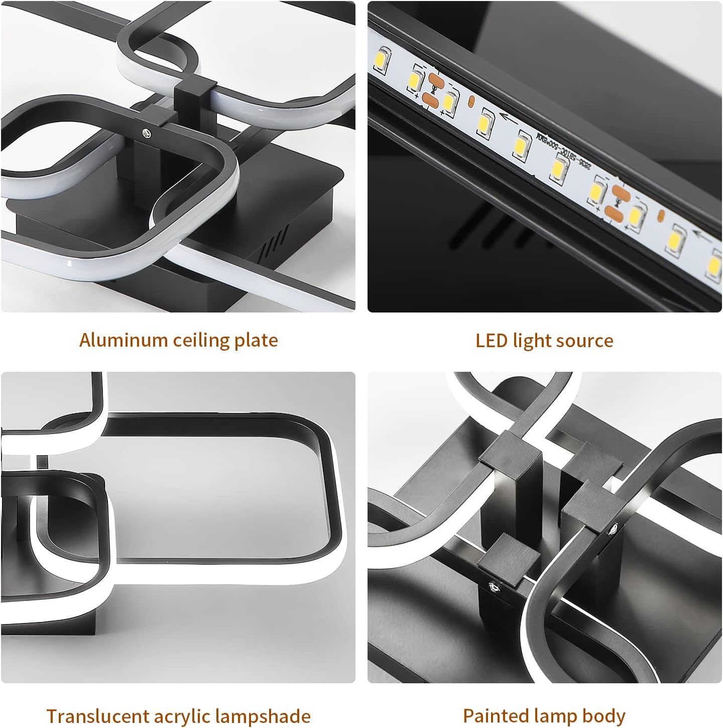 Detalle de Comely plafoniera LED 60W 6500K 6750LM