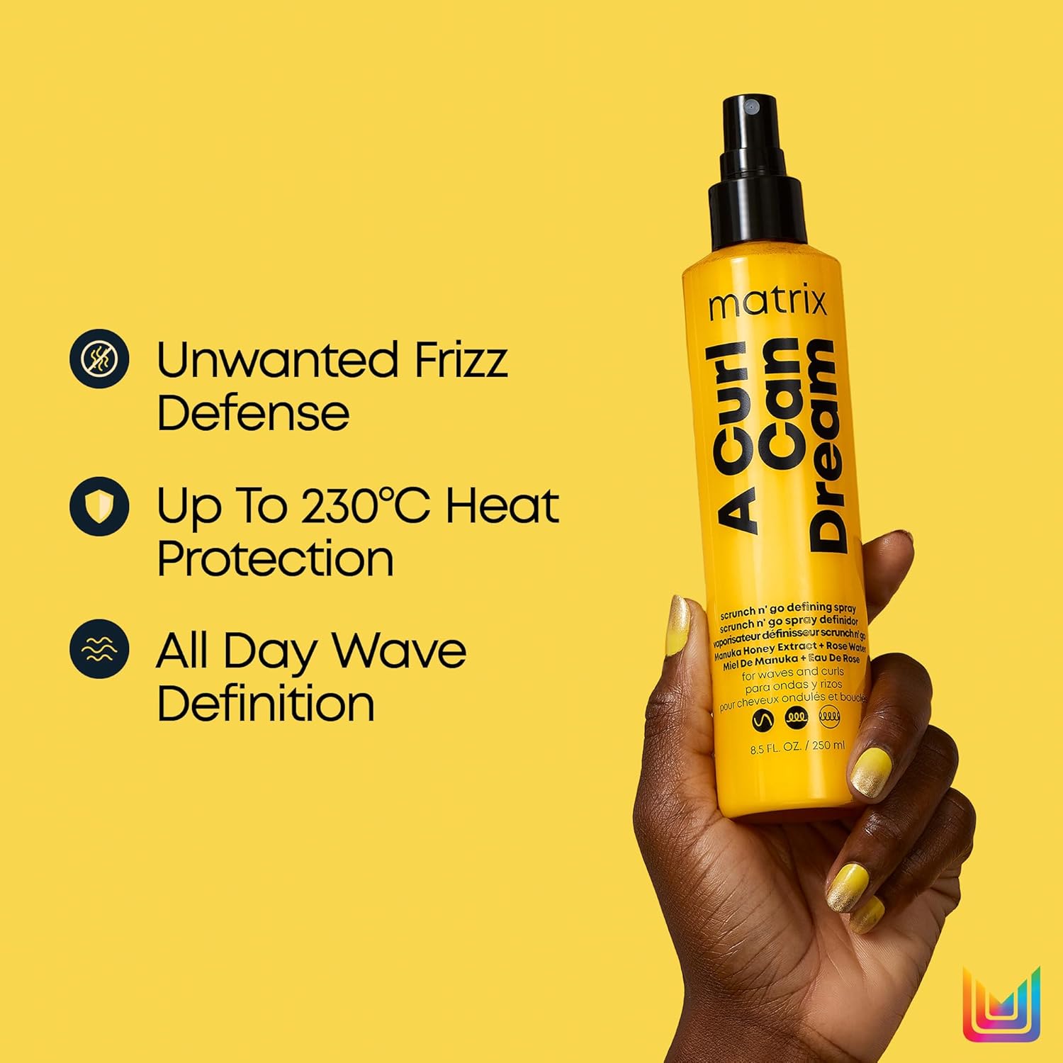 Thumbnail 2 de Matrix A Curl Can Dream Scrunch and Go leave-in treatment for waves (anti-frizz, heat protection) 250ml