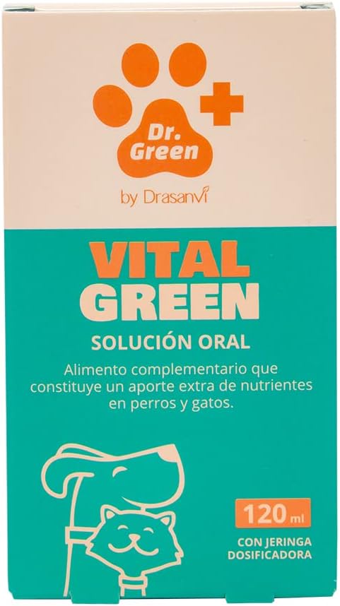 Detalle 2 de Drasanvi VITALGREEN SOLUCION Oral 120ML para mascotas