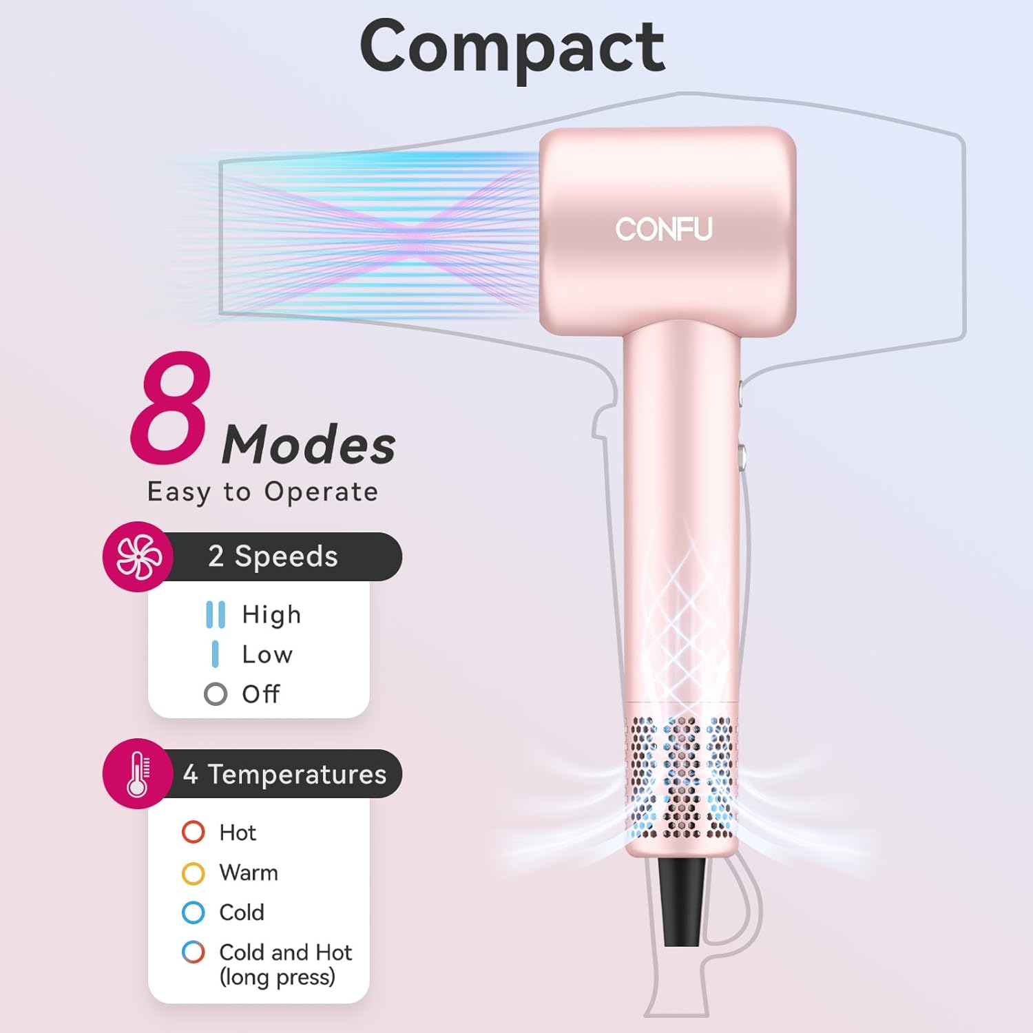 Thumbnail 2 de CONFU Hair Dryer 110k RPM