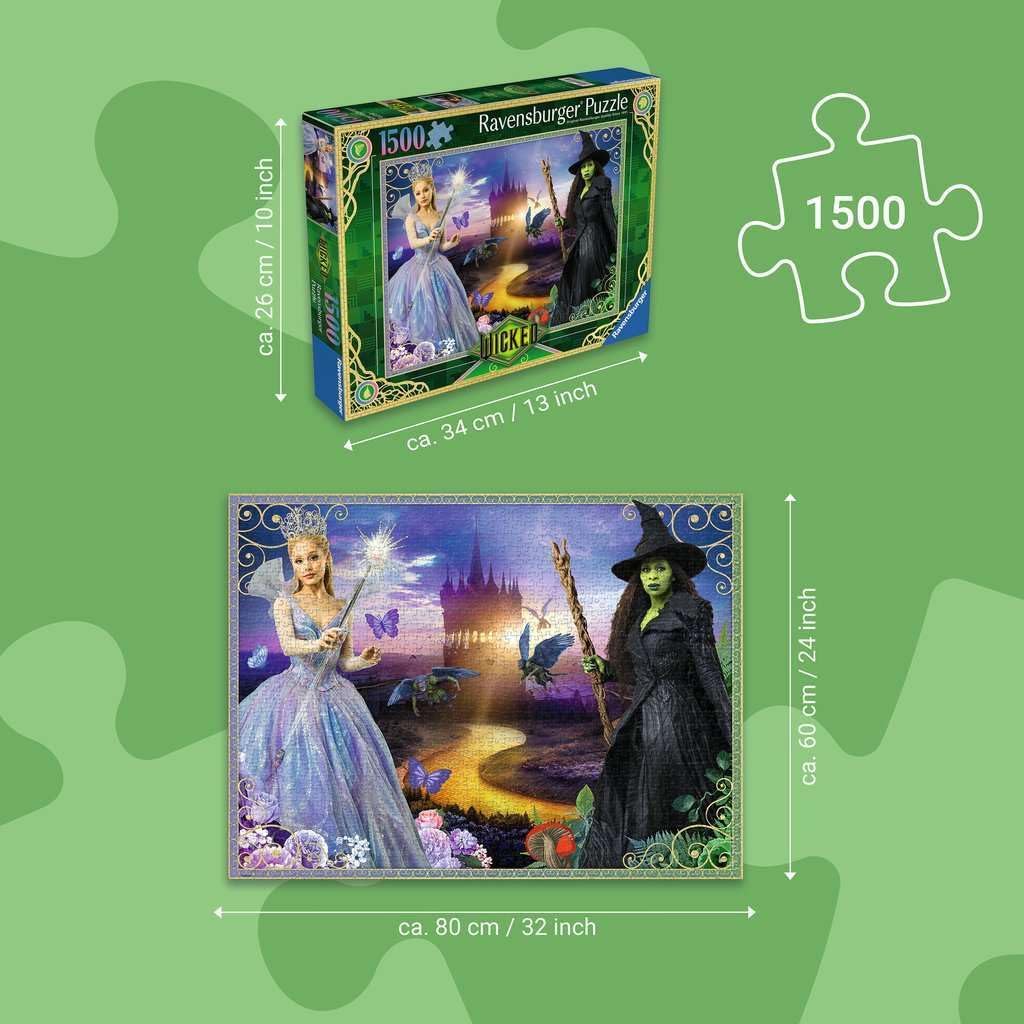 Detalle de Ravensburger Puzzle 12001581 Wicked Movie Part 2 – 1500 Teile