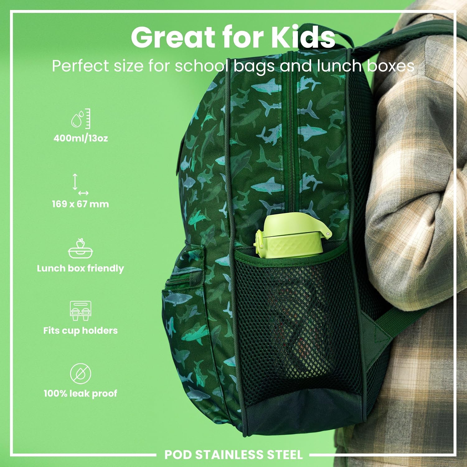 Thumbnail 1 de Ion8 Small Water Bottle: Leak-Proof, Dishwasher-Safe and Easy to Open