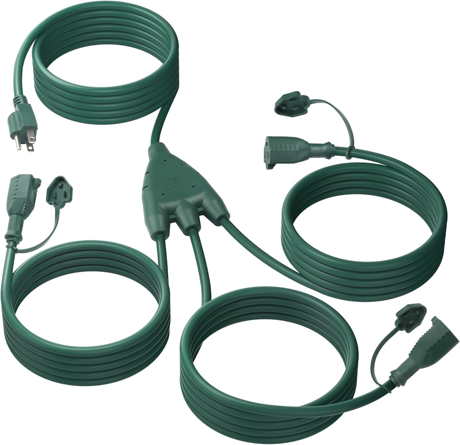 Detalle de BN-LINK CP-C214 Outdoor Extension Cord, 3 Outlets, 25 ft, 16/3 SJTW