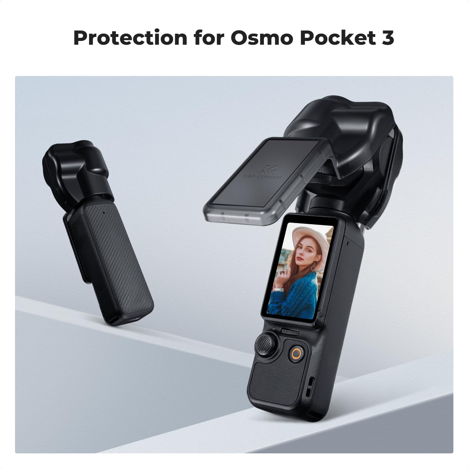 Thumbnail 5 de K&F CONCEPT Schutzhülle für DJI Osmo Pocket 3 – Gimbal-, Objektiv- und Displayschutz aus Kunststoff